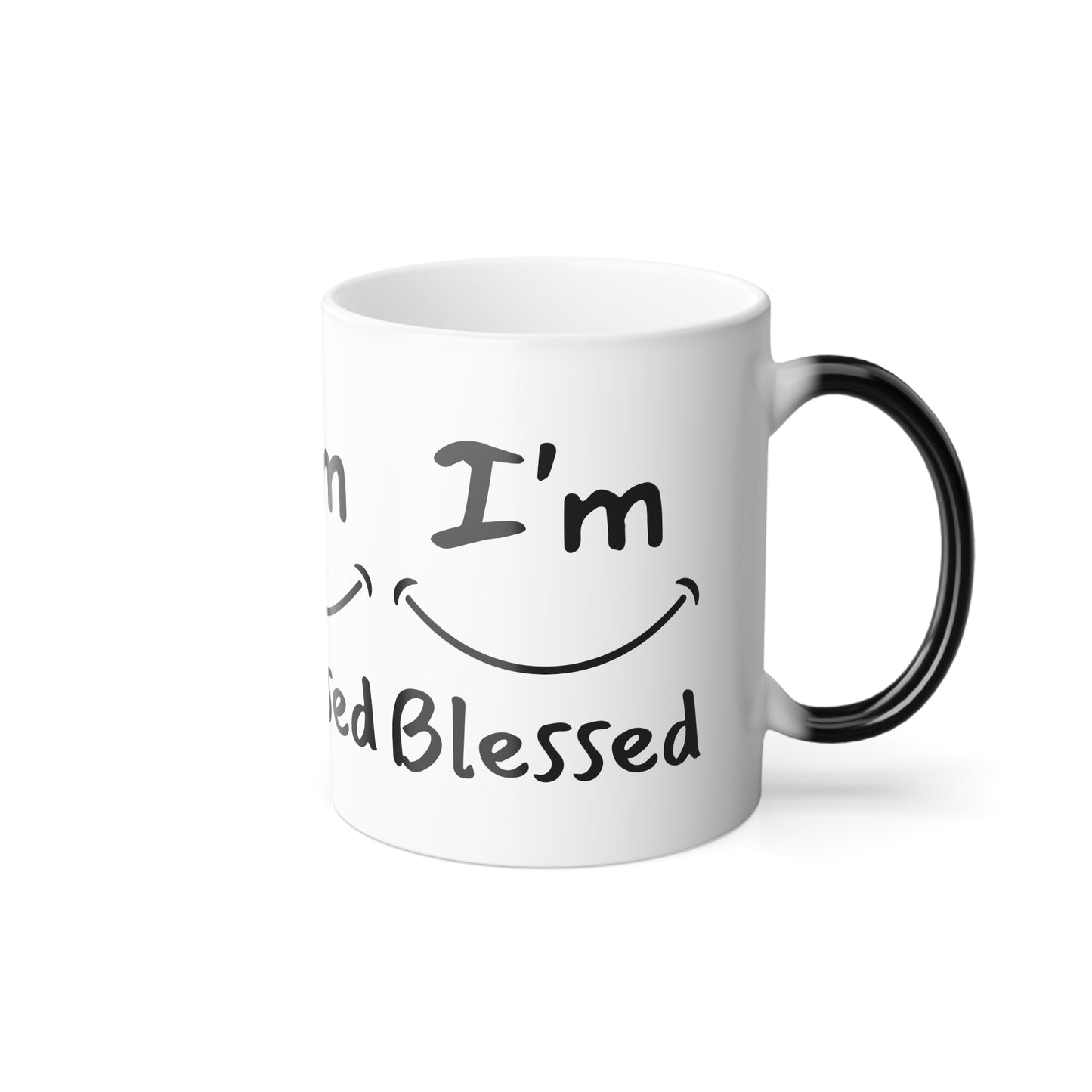 I'm Blessed Color Morphing Coffee Mug Inspirational Christian Gift for Faith-Based Living