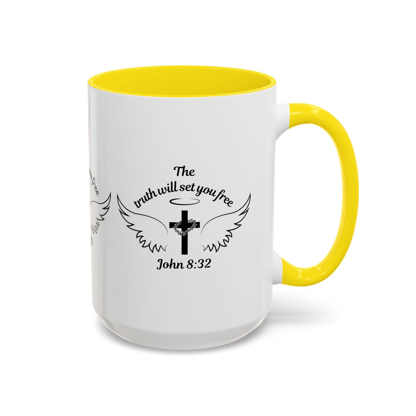 John 8:32 KJV Coffee Mug The Truth Shall Make You Free Inspirational Christian Gift