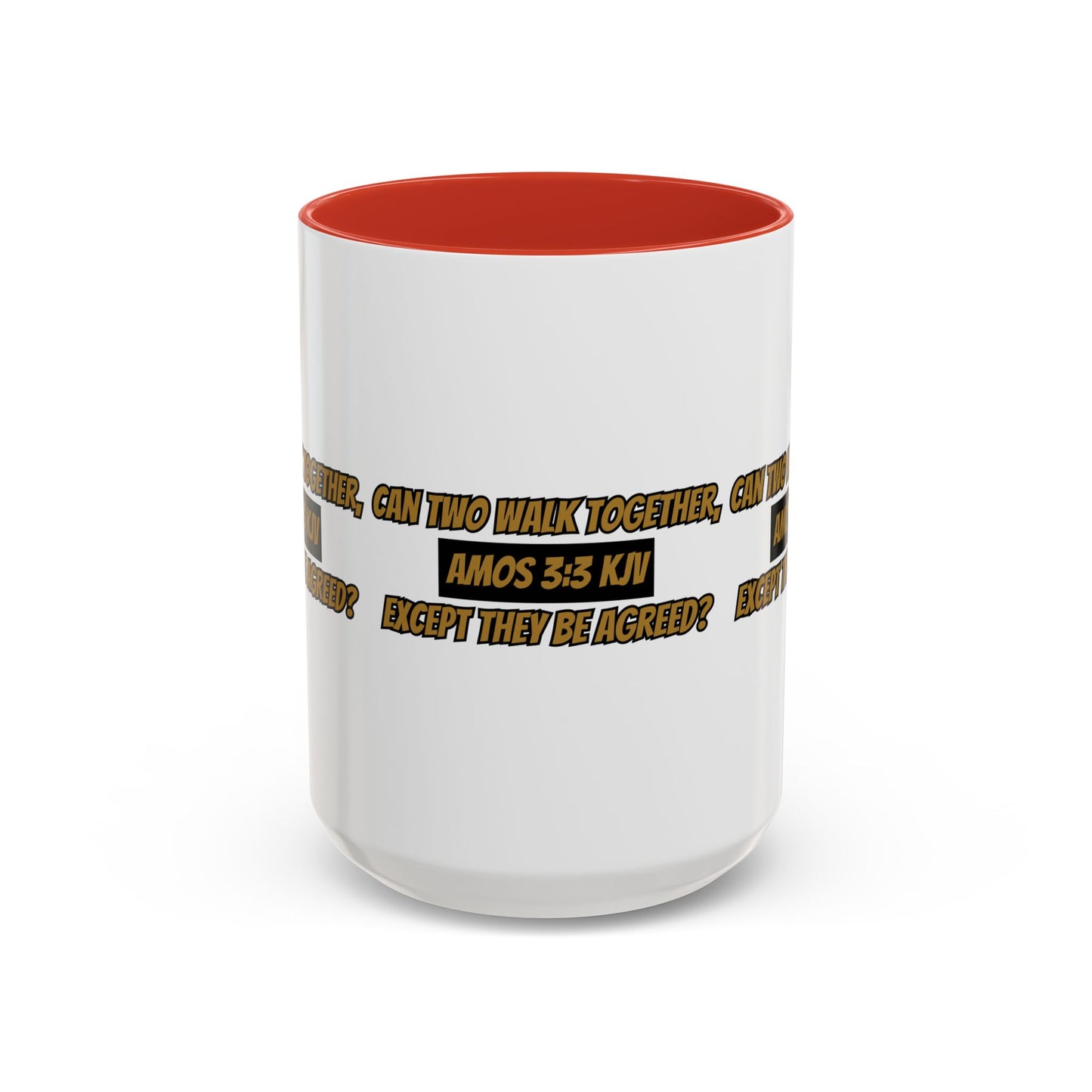 Inspirational Amos 3:3 KJV Bible Verse Coffee Mug Perfect Christian Gift