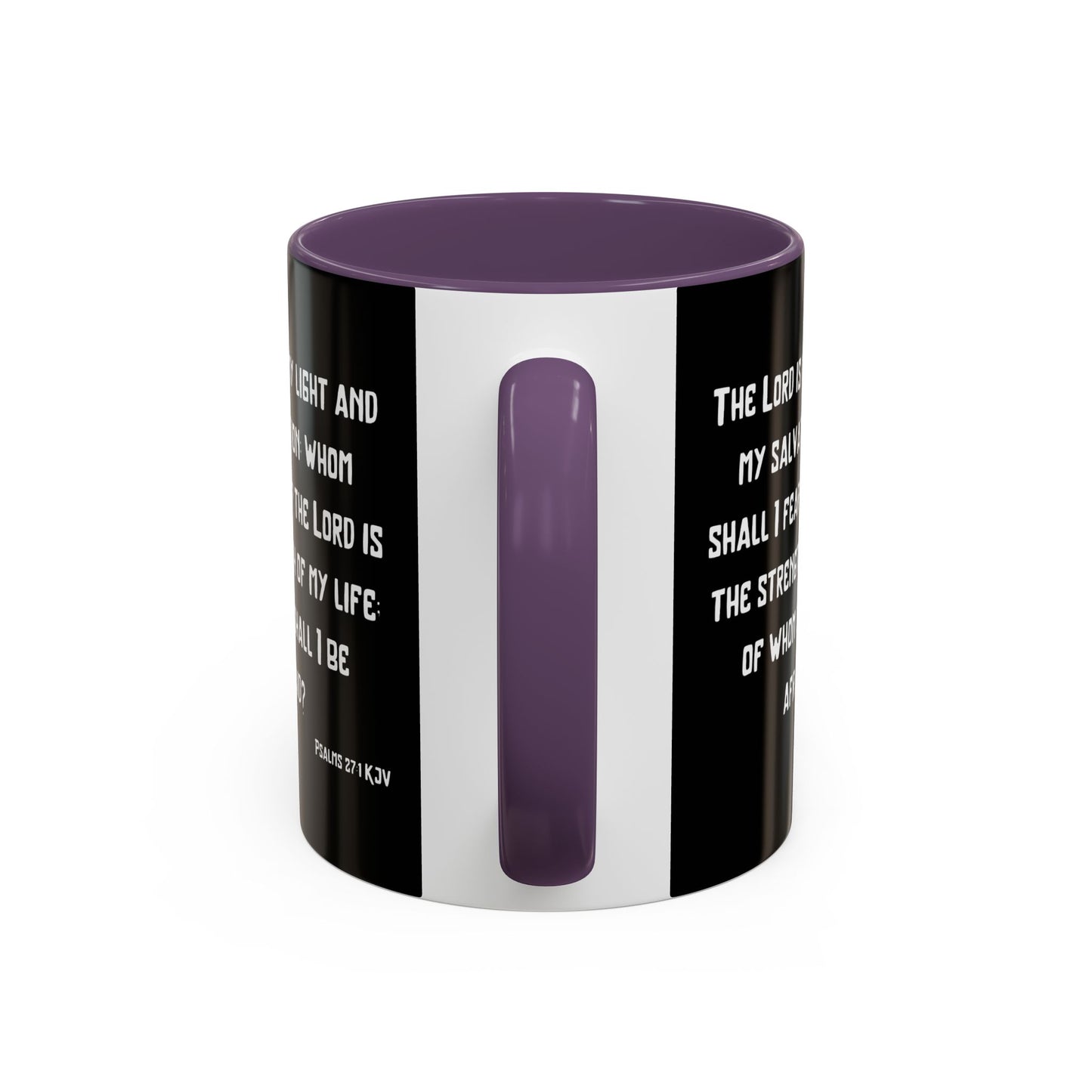 Psalms 27:1 KJV Coffee Mug The Lord is My Light and My Salvation Inspirational Christian Gift for Faith Based Coffee Lovers