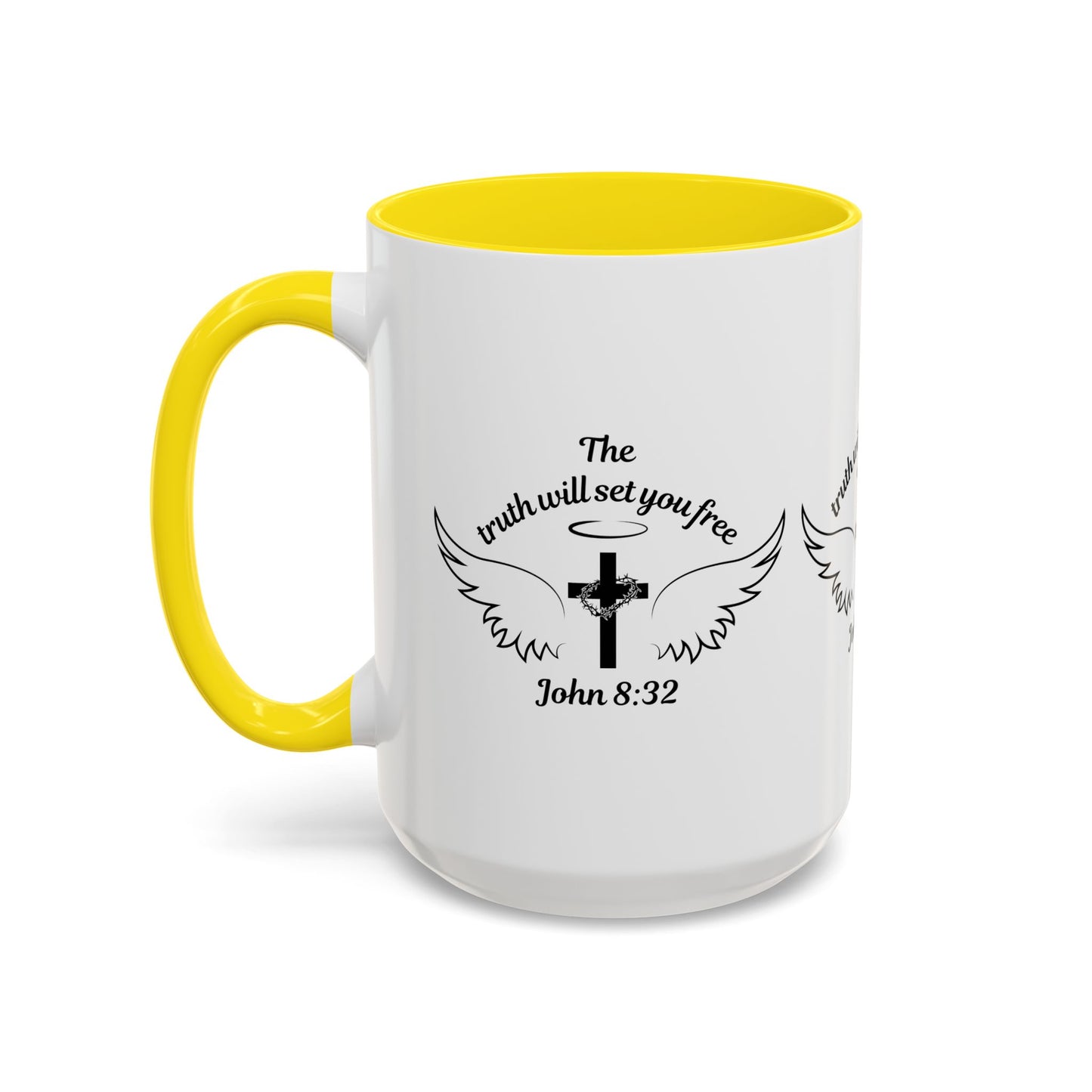 John 8:32 KJV Coffee Mug The Truth Shall Make You Free Inspirational Christian Gift