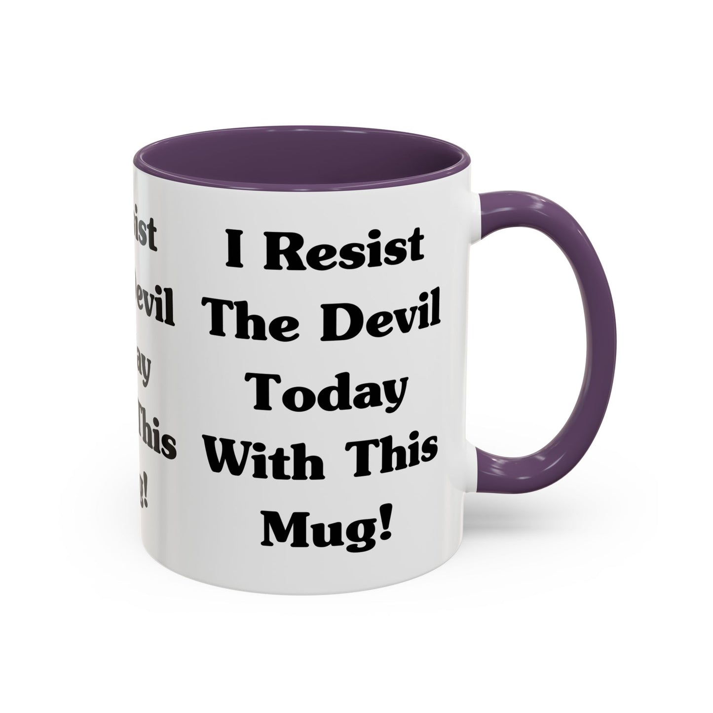 I Resist The Devil Today With This Coffee Mug Inspirational Christian Gift for Faith-Based Coffee Lovers