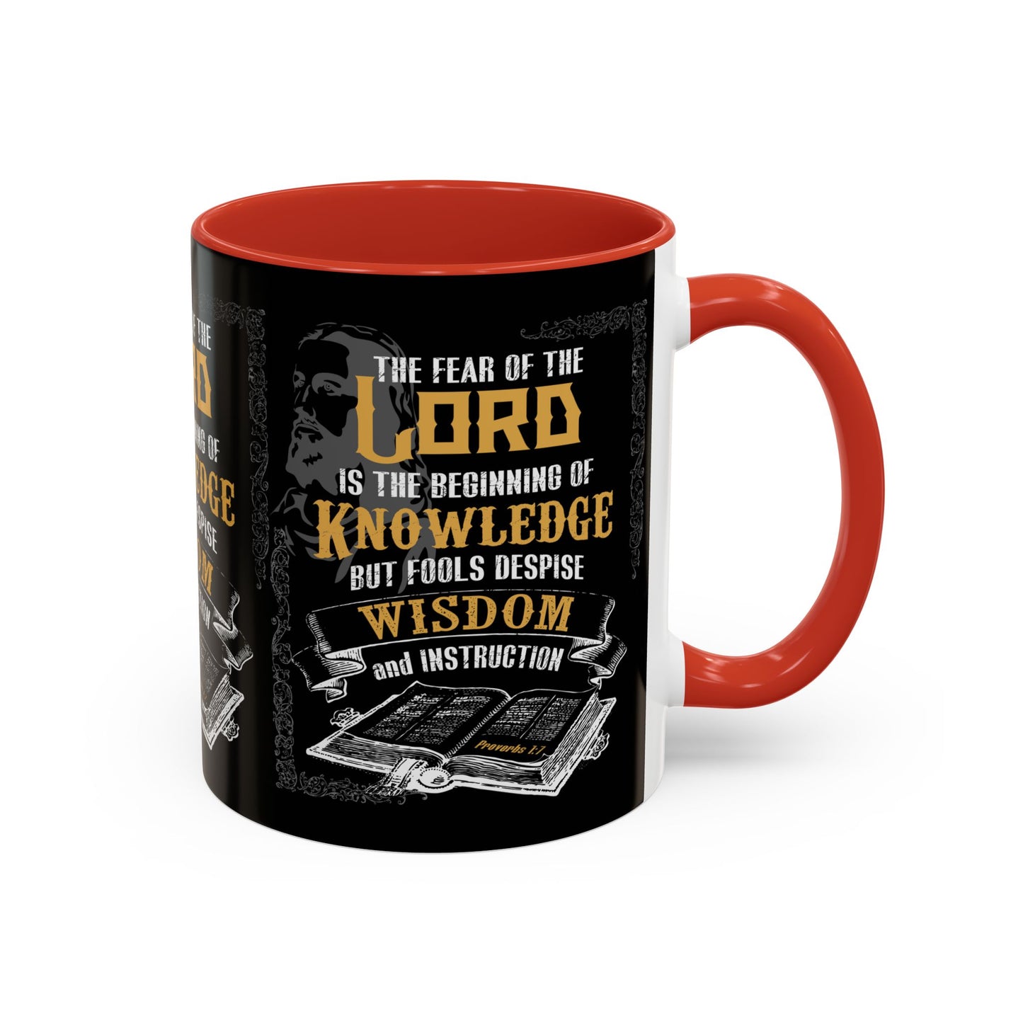 Proverbs 1:7 Bible Verse Coffee Mug Wisdom In Every Sip