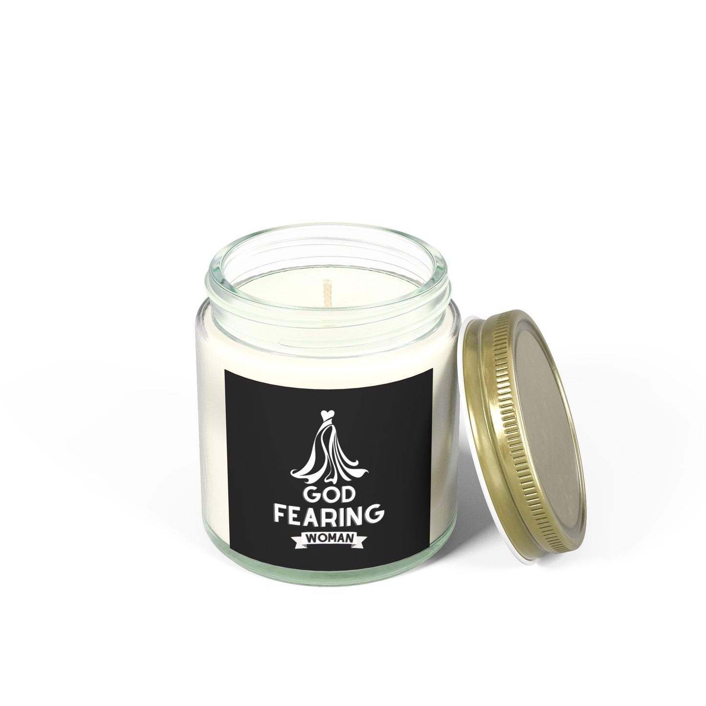 God Fearing Woman Scented Candle Inspirational Christian Gift for Her