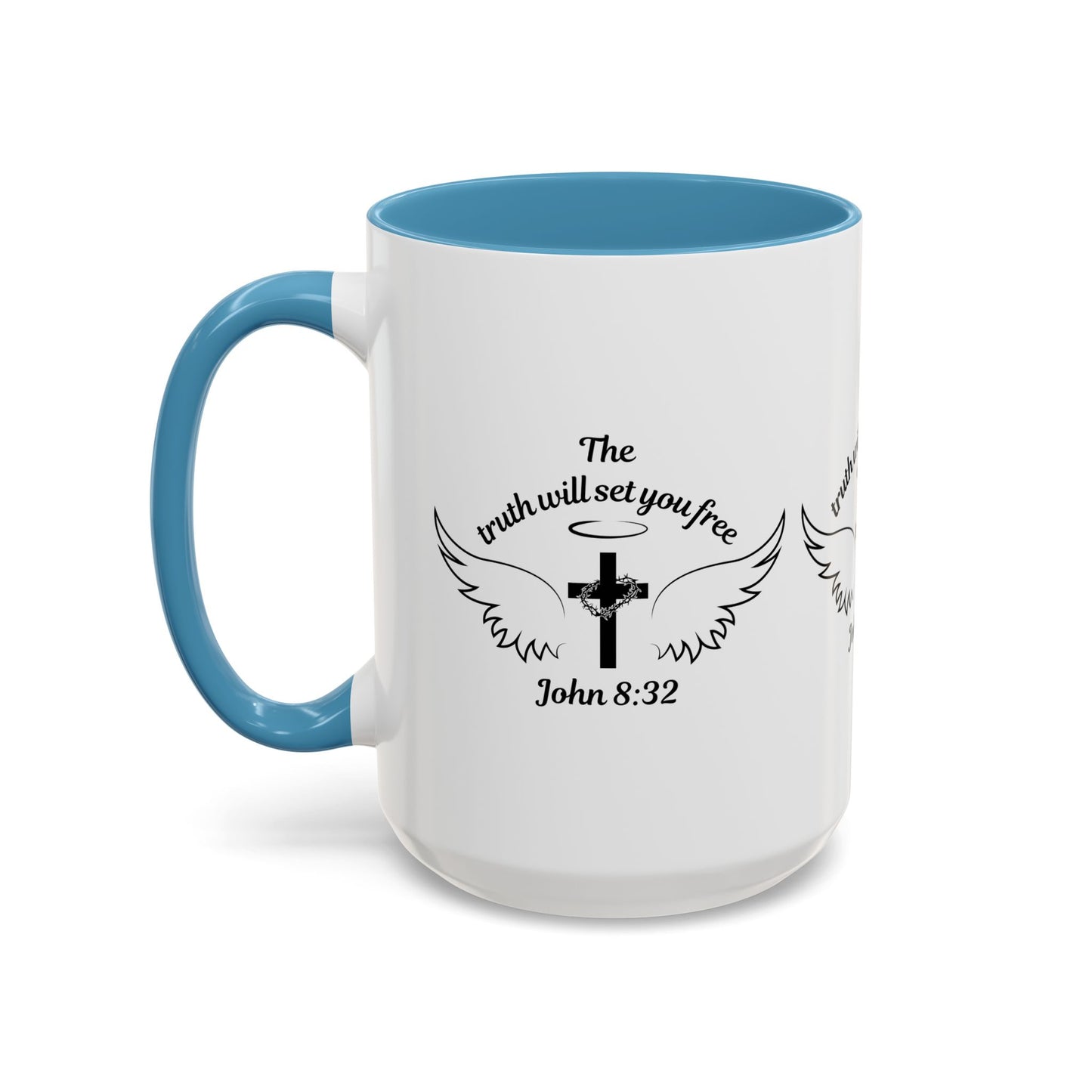 John 8:32 KJV Coffee Mug The Truth Shall Make You Free Inspirational Christian Gift