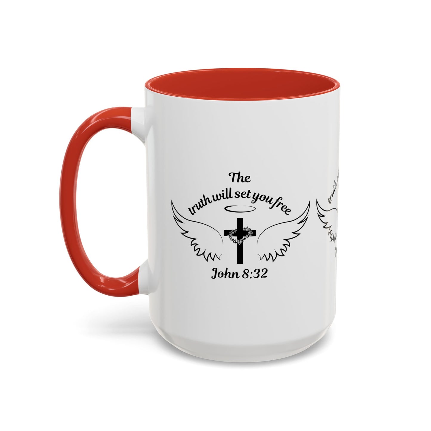 John 8:32 KJV Coffee Mug The Truth Shall Make You Free Inspirational Christian Gift