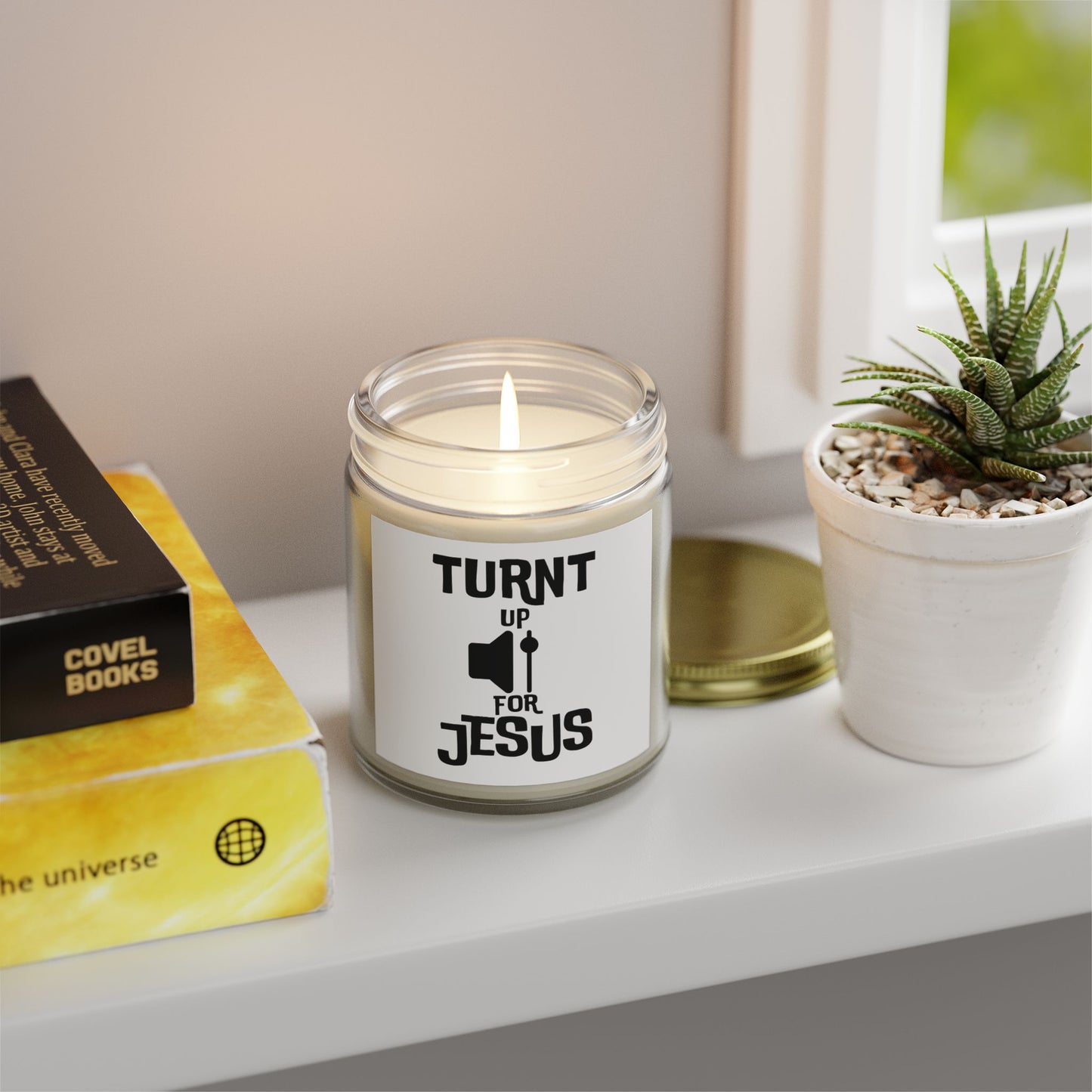 Turnt Up For Jesus Scented Candle Biblical Christian Gift for Faith-Based Candle Lovers