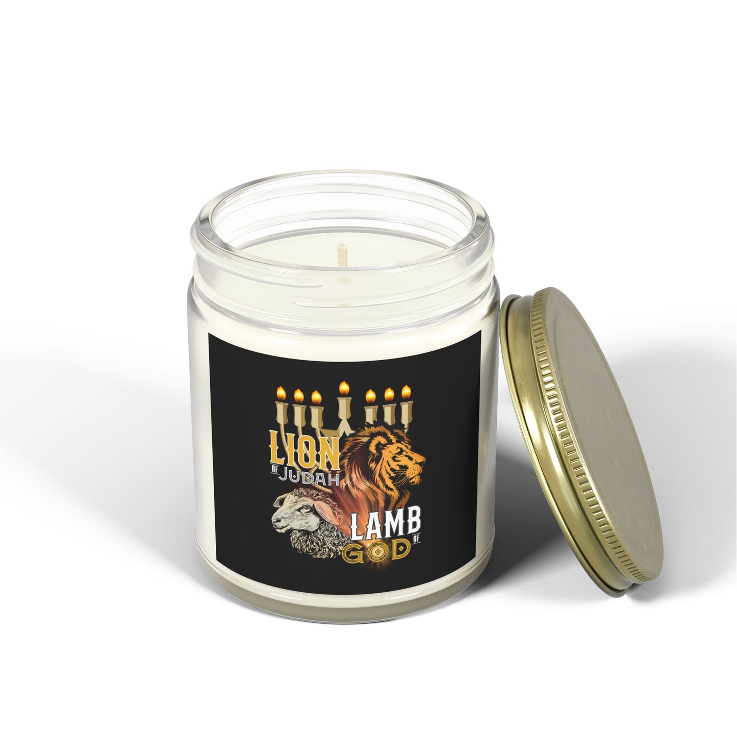 Lion of Judah, Lamb of God Scented Candle Embrace Faith & Strength