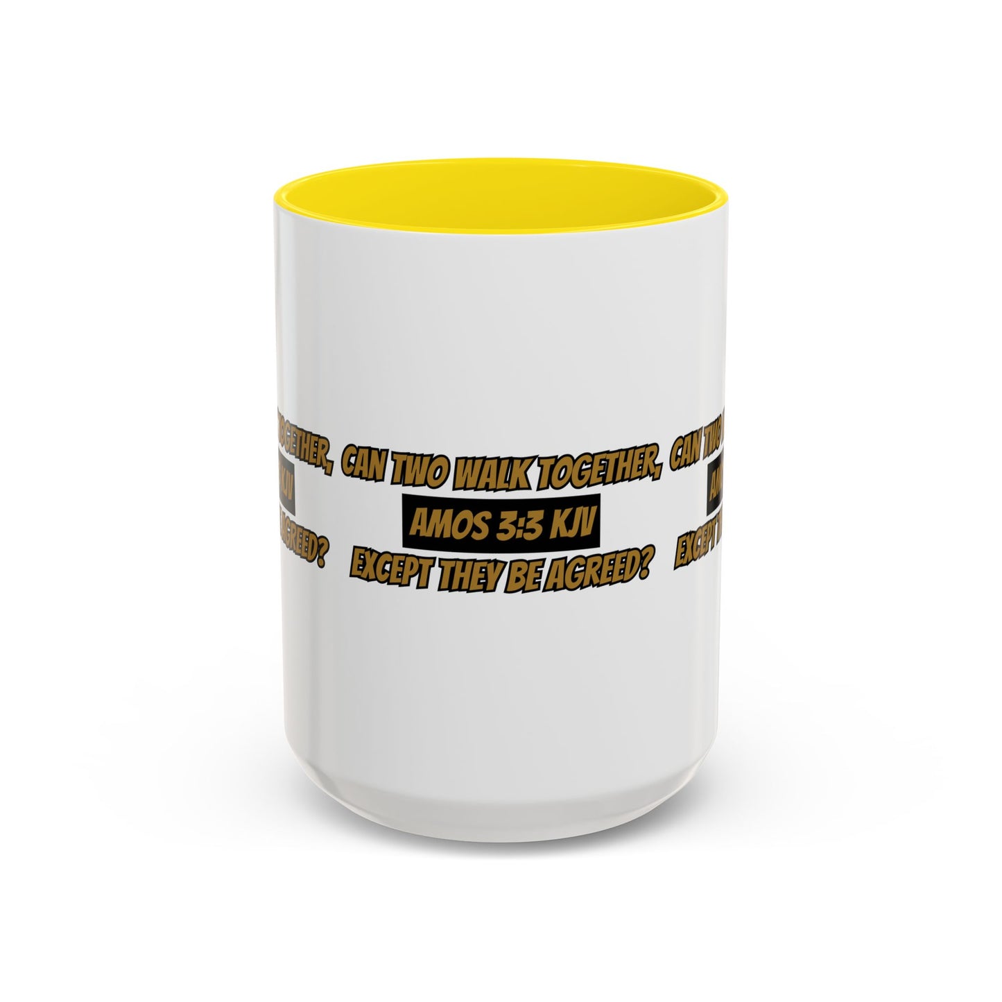 Inspirational Amos 3:3 KJV Bible Verse Coffee Mug Perfect Christian Gift