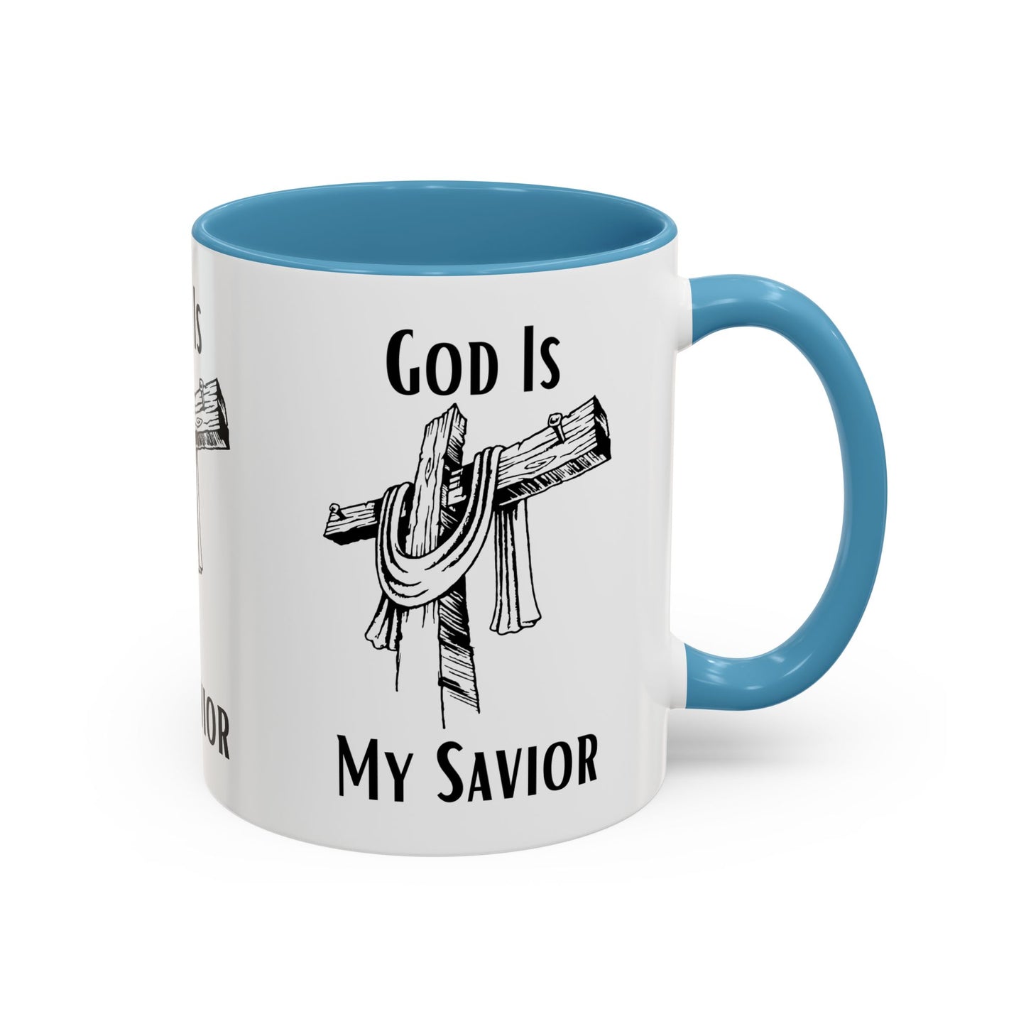 God Is My Savior Coffee Mug Inspirational Christian Gift for Faith-Based Coffee Lovers