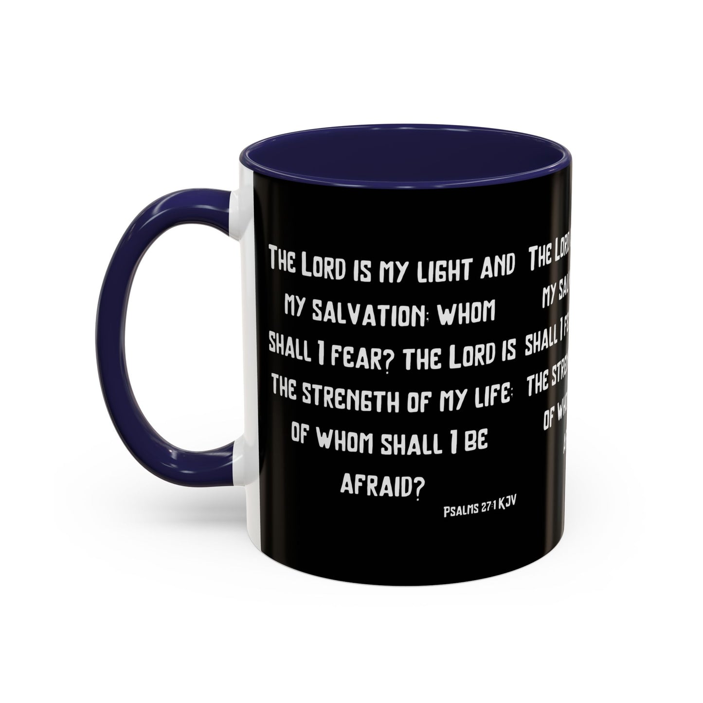 Psalms 27:1 KJV Coffee Mug The Lord is My Light and My Salvation Inspirational Christian Gift for Faith Based Coffee Lovers