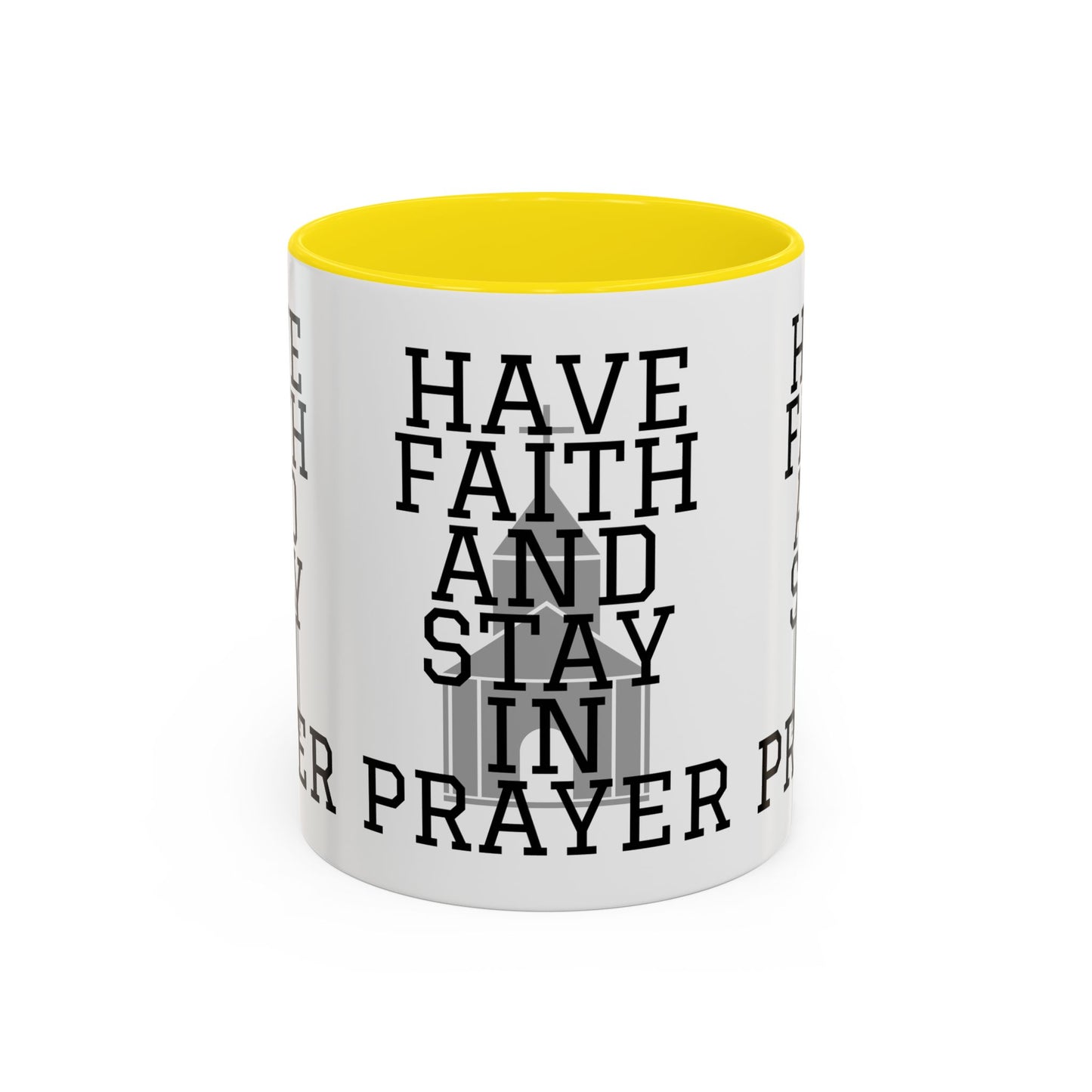 Have Faith And Stay In Prayer Coffee Mug Inspirational Christian Gift for Faith-Based Coffee Lovers