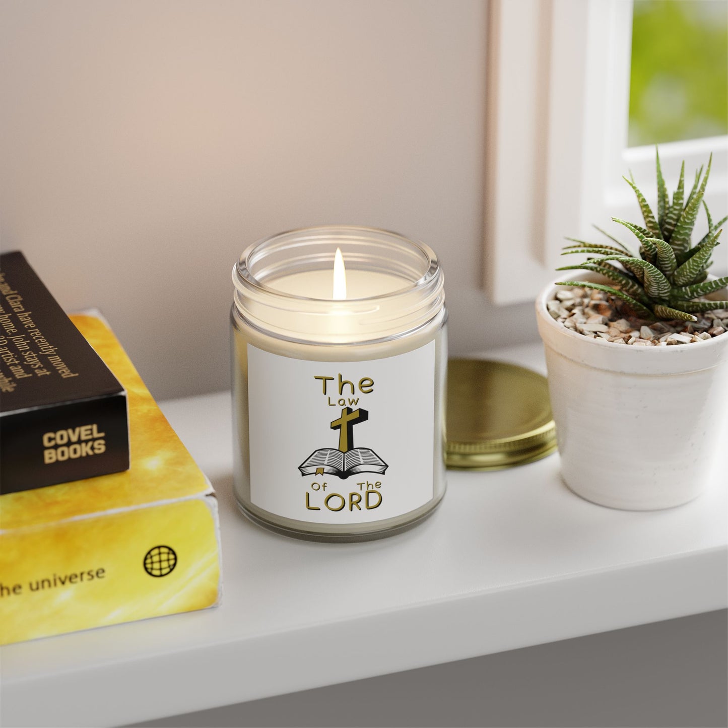 The Law of the Lord Scented Candle Biblical Christian Gift for Believers