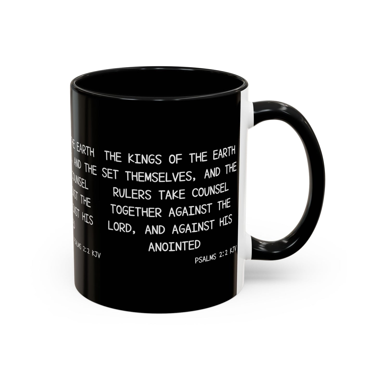 Psalms 2:2 KJV Coffee Mug The Kings of the Earth Inspirational Christian Gift for Faith-Based Coffee Lovers