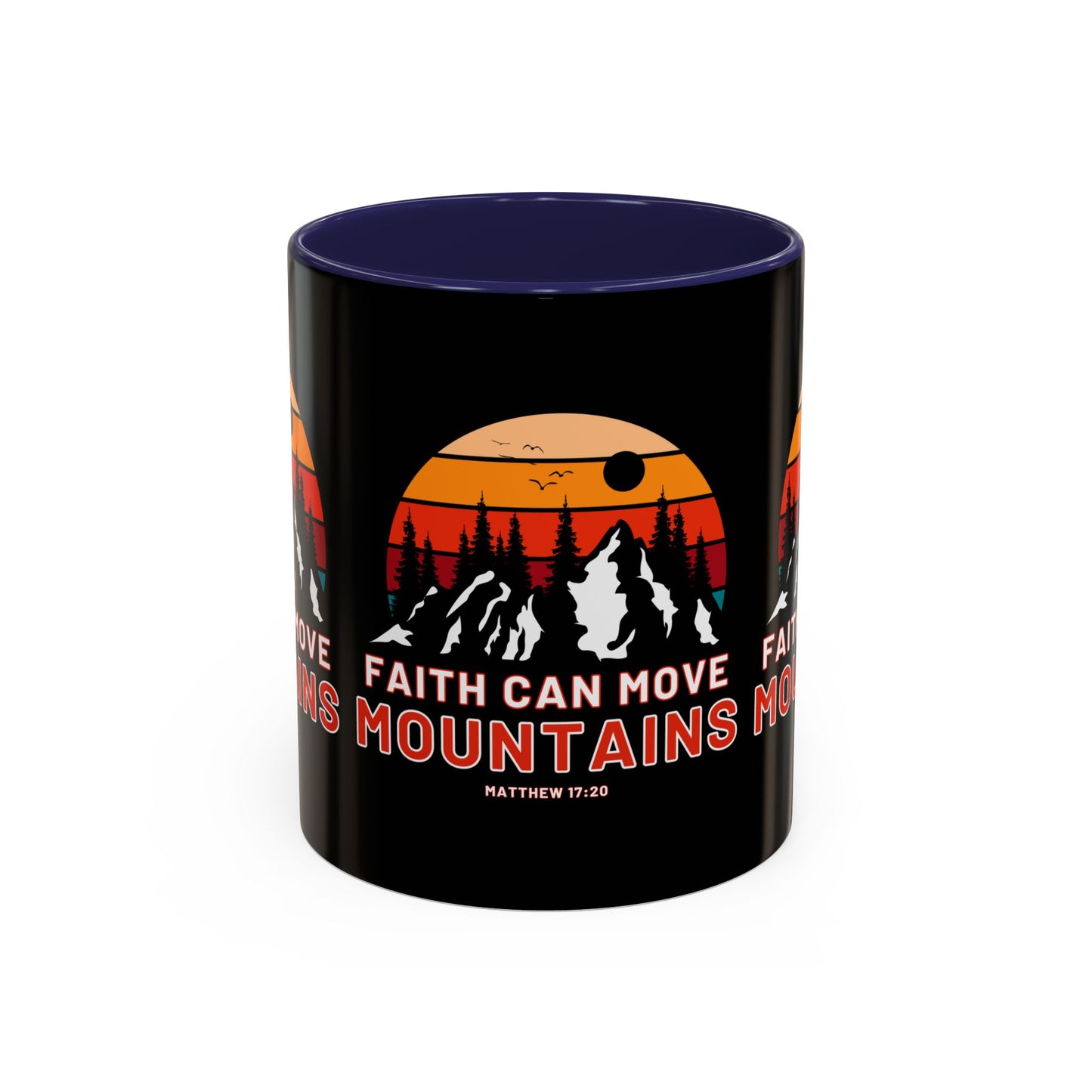 Matthew 17:20 KJV Bible Verse Coffee Mug Faith Can Move Mountains Inspirational Christian