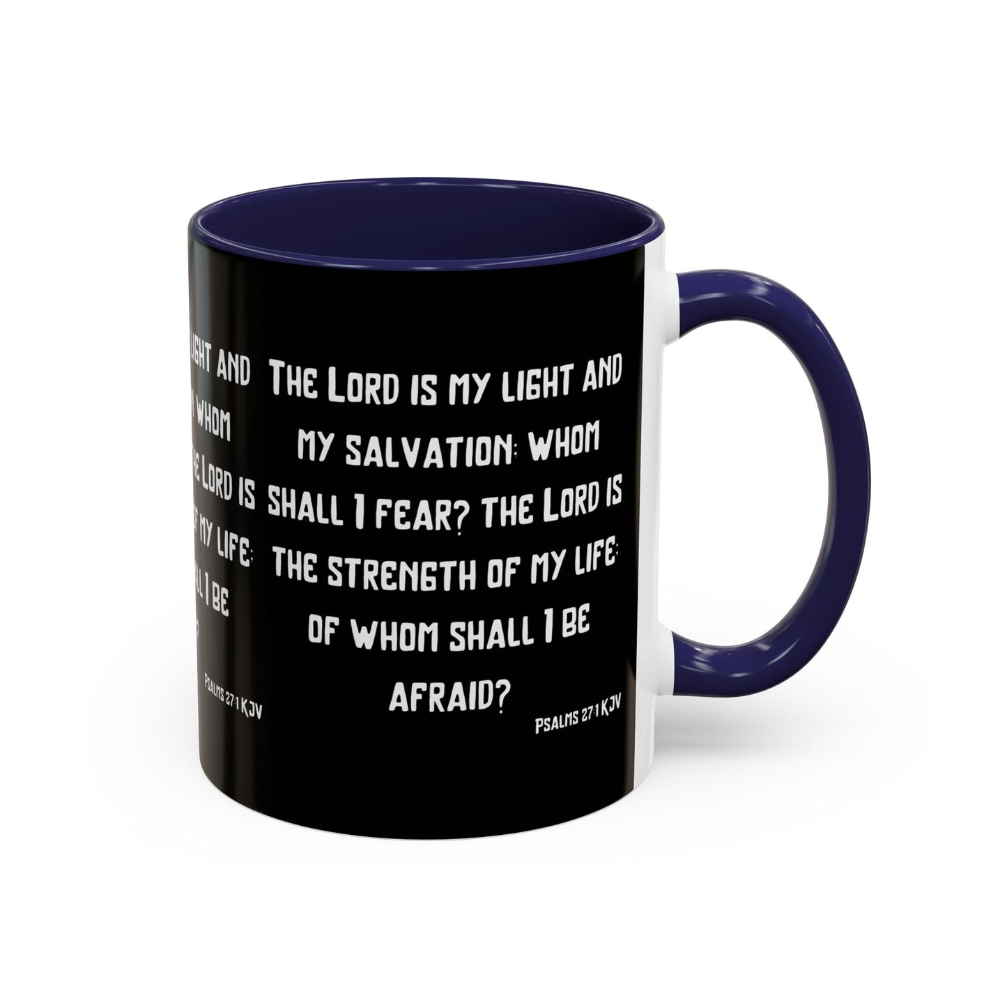 Psalms 27:1 KJV Coffee Mug The Lord is My Light and My Salvation Inspirational Christian Gift for Faith Based Coffee Lovers