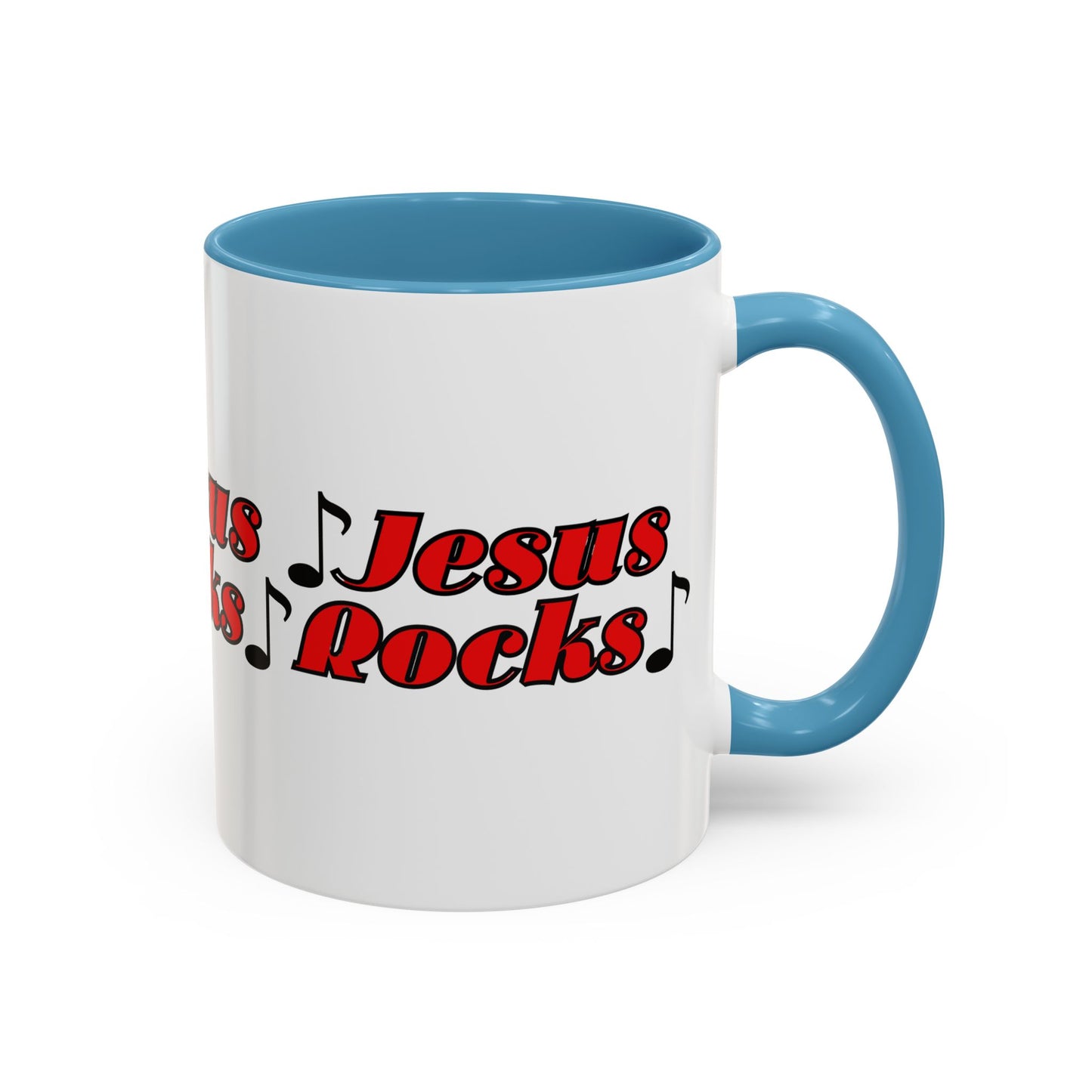 Jesus Rocks Coffee Mug Inspirational Biblical Gift for Faith Based Coffee Lovers