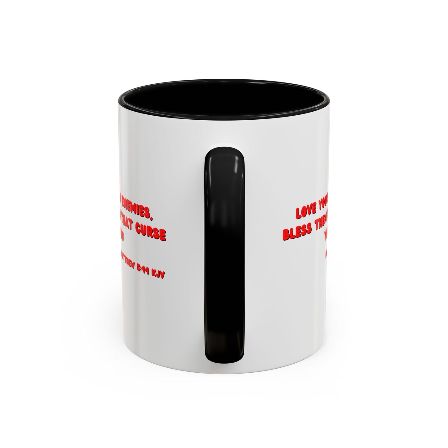 Matthew 5:44 KJV Coffee Mug Love Your Enemies Biblical Christian Gift for Faith-Based Living