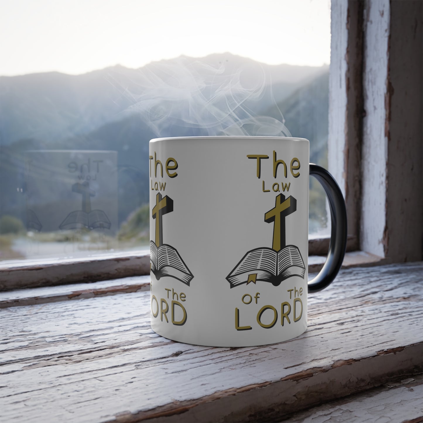 The Law of the Lord Color Morphing Coffee Mug Biblical Christian Gift for Believers