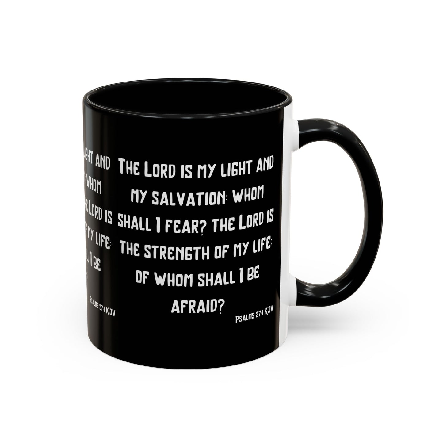 Psalms 27:1 KJV Coffee Mug The Lord is My Light and My Salvation Inspirational Christian Gift for Faith Based Coffee Lovers