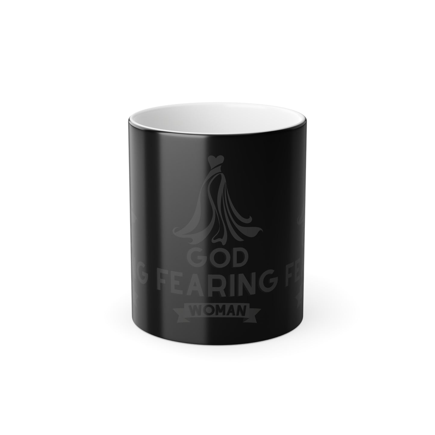 God Fearing Woman Color Morphing Coffee Mug Inspirational Christian Gift for Her