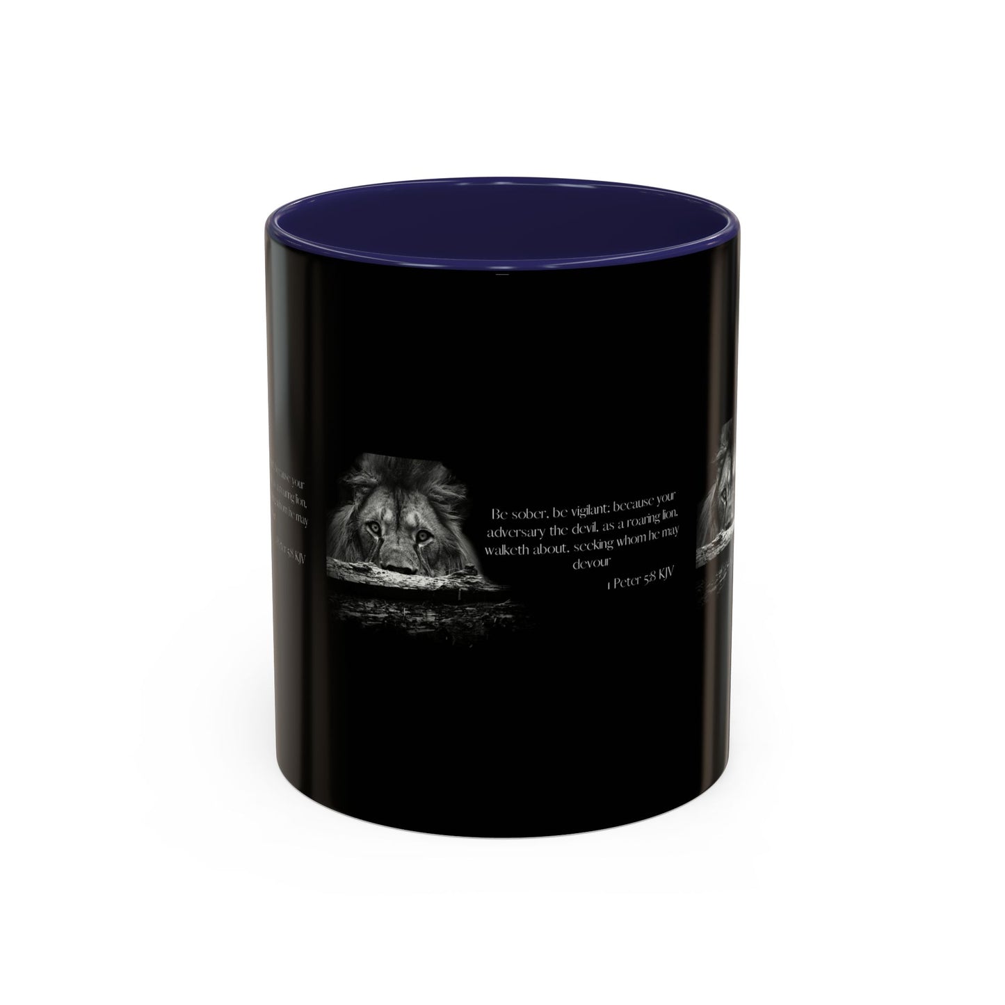 1 Peter 5:8 KJV Bible Verse Coffee Mug Vigilance & Faith With Every Drink