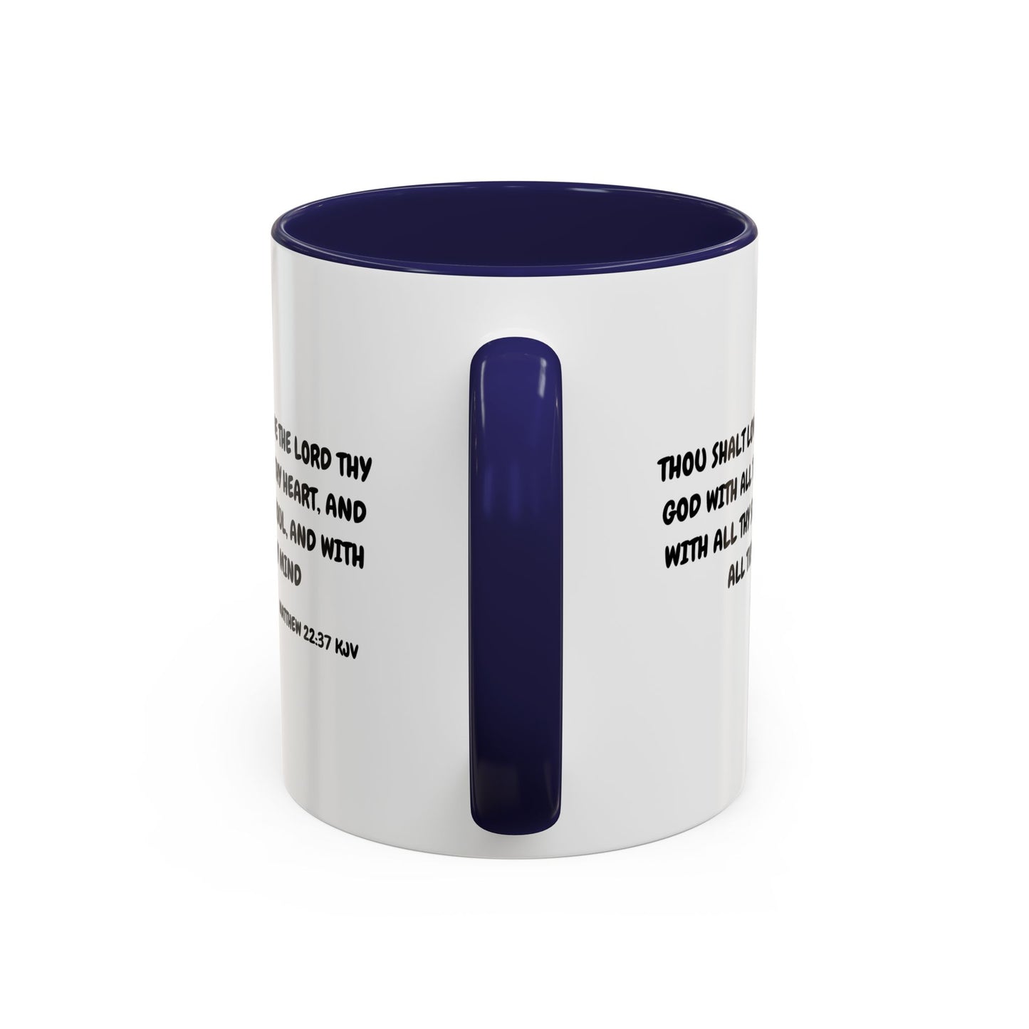 Matthew 22:37 KJV Coffee Mug Love the Lord Your God Biblical Christian Gift for Faith-Based Living