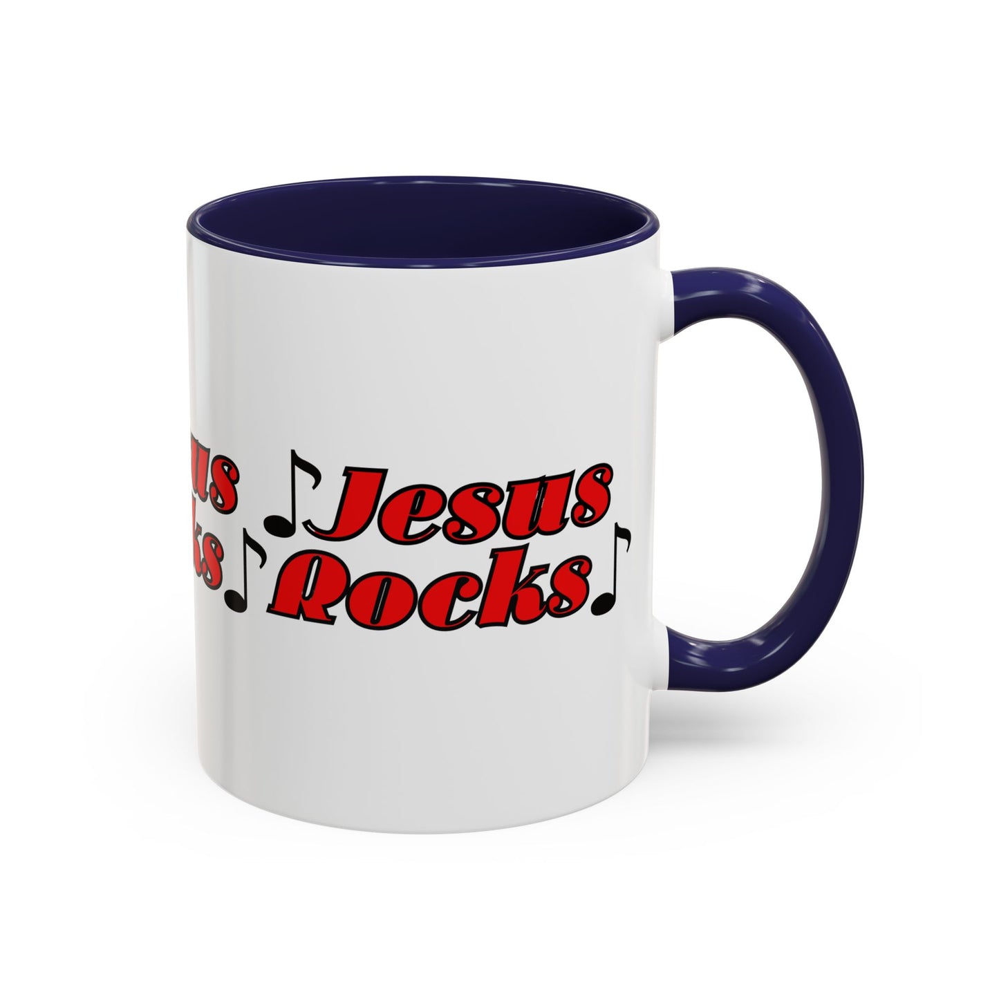 Jesus Rocks Coffee Mug Inspirational Biblical Gift for Faith Based Coffee Lovers