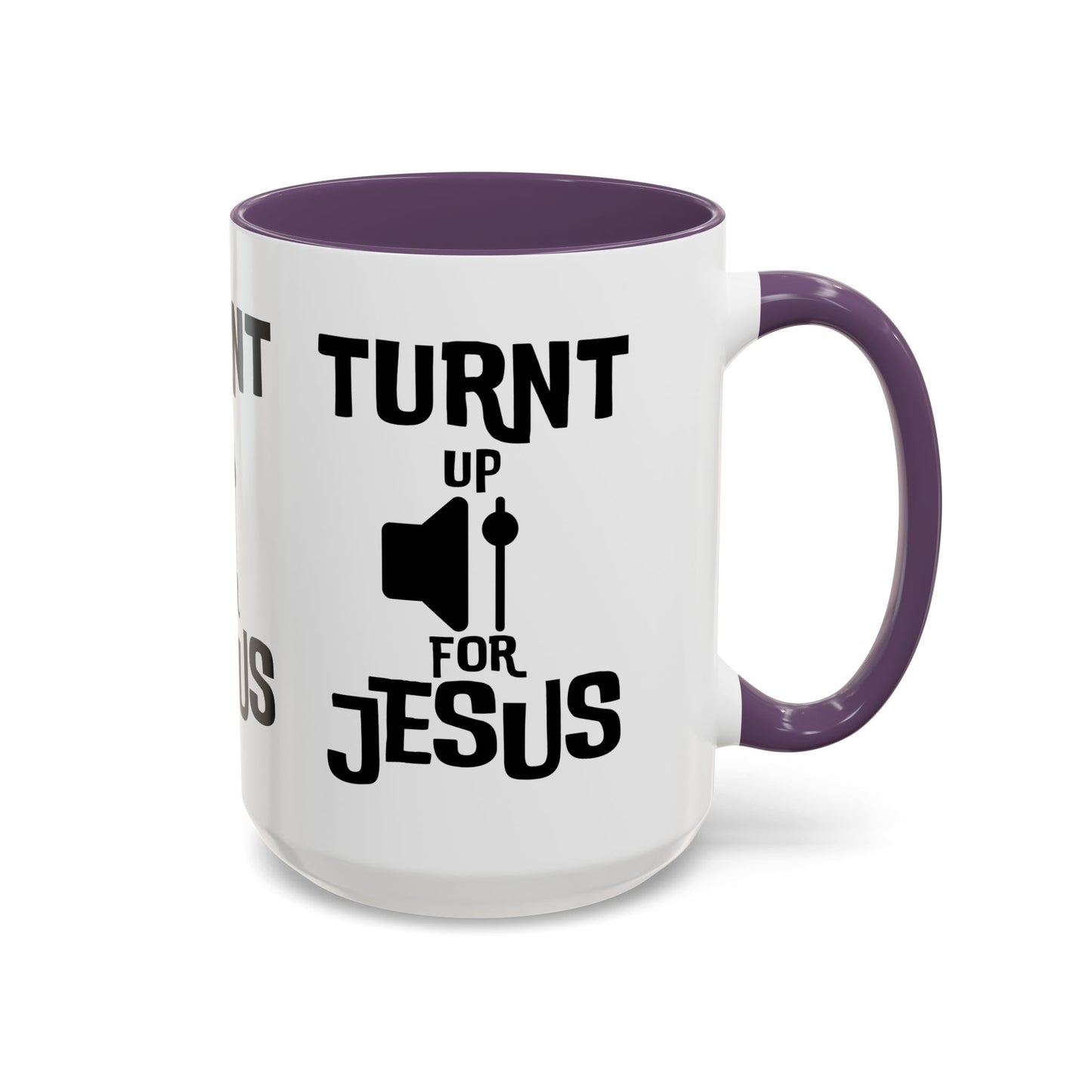 Turnt Up For Jesus Coffee Mug Biblical Christian Gift for Faith-Based Coffee Lovers