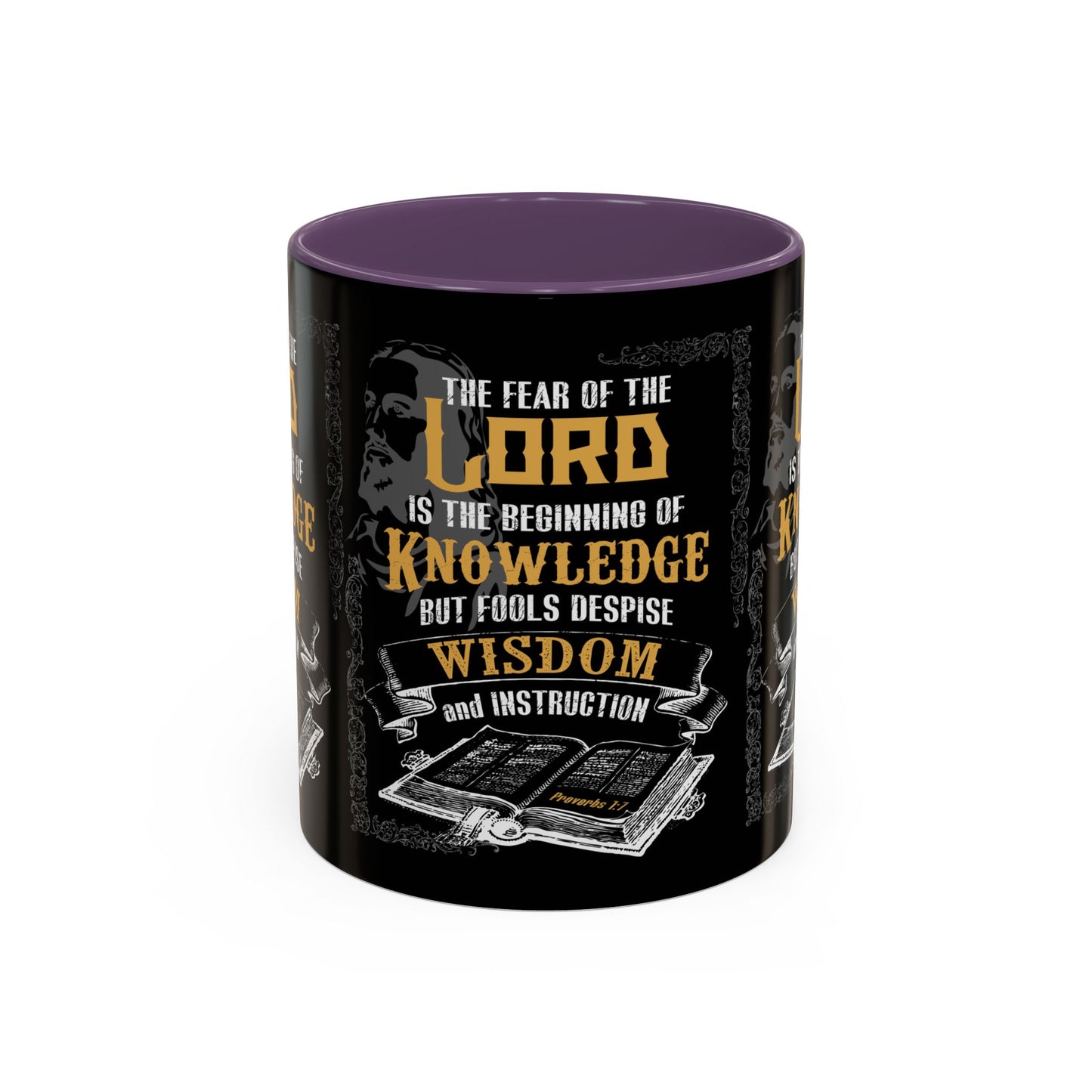 Proverbs 1:7 Bible Verse Coffee Mug Wisdom In Every Sip