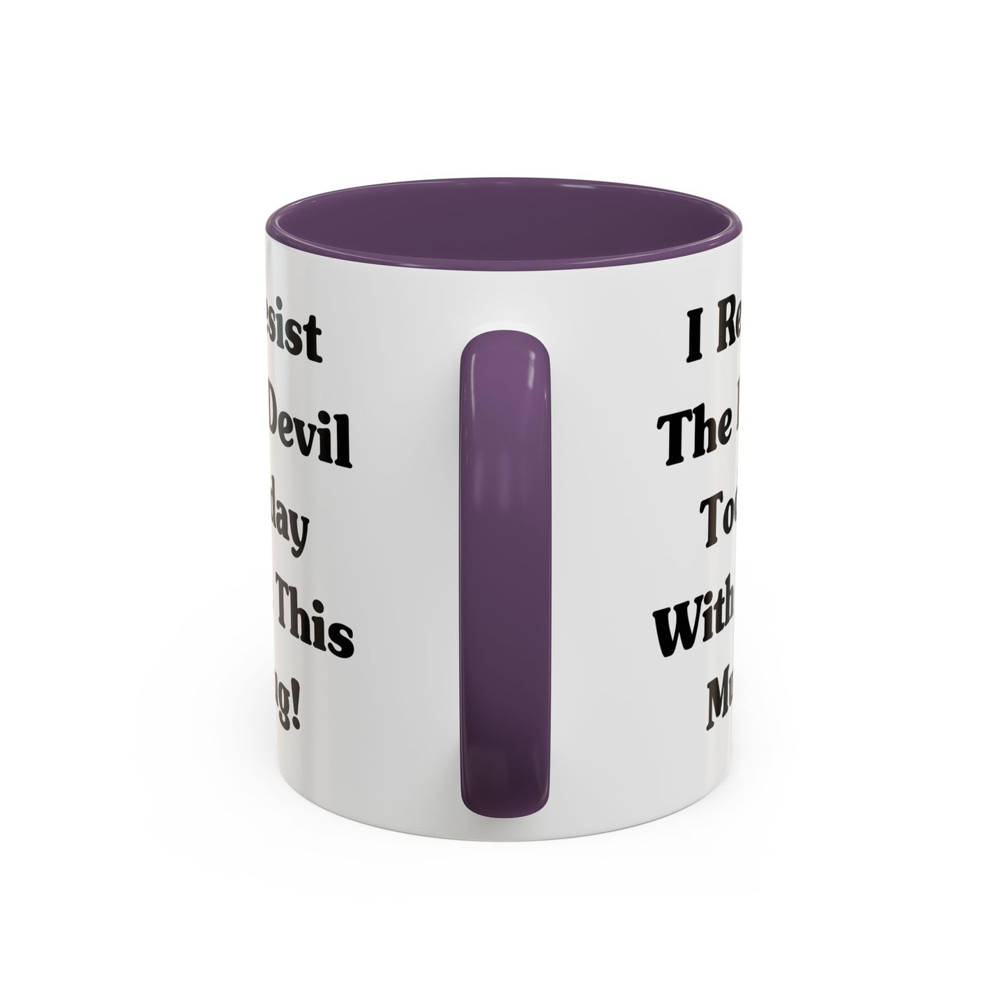 I Resist The Devil Today With This Coffee Mug Inspirational Christian Gift for Faith-Based Coffee Lovers