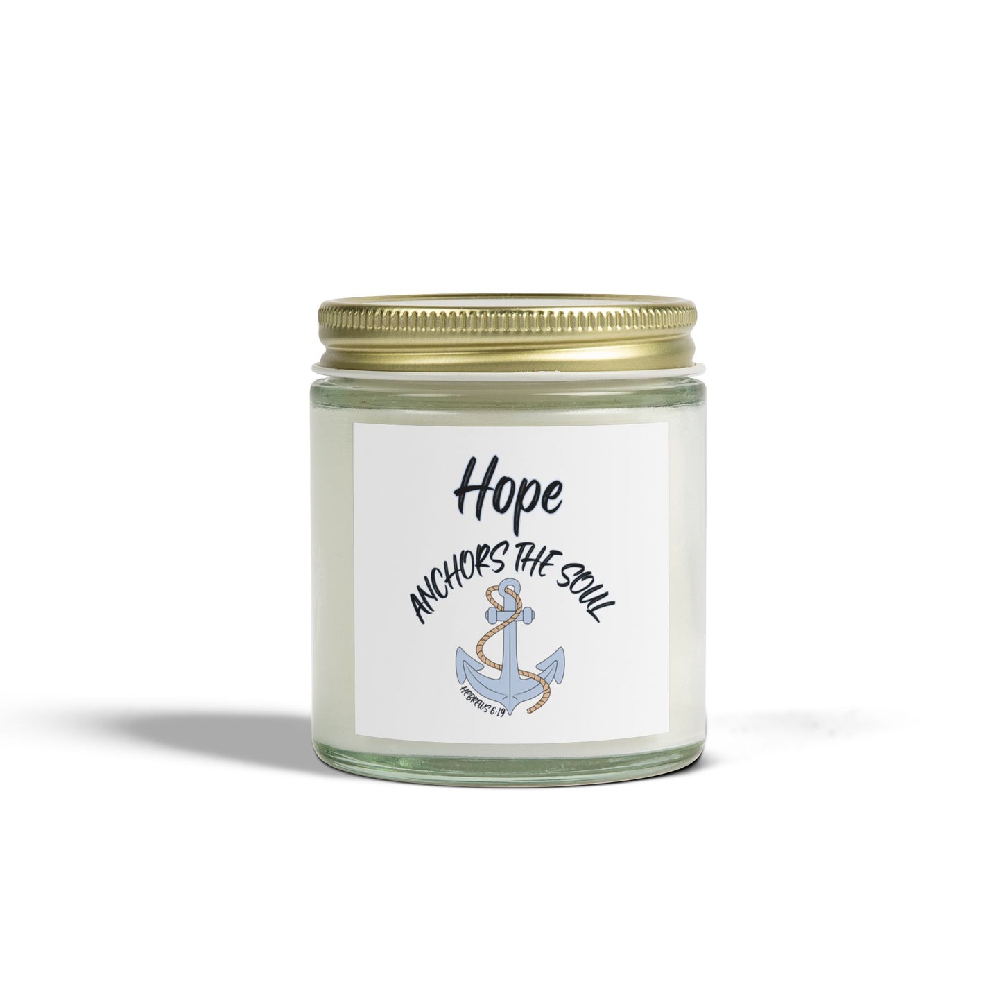 Hebrews 6:19 KJV Scented Candle Anchor of Hope and Faith Biblical Gift for Believers