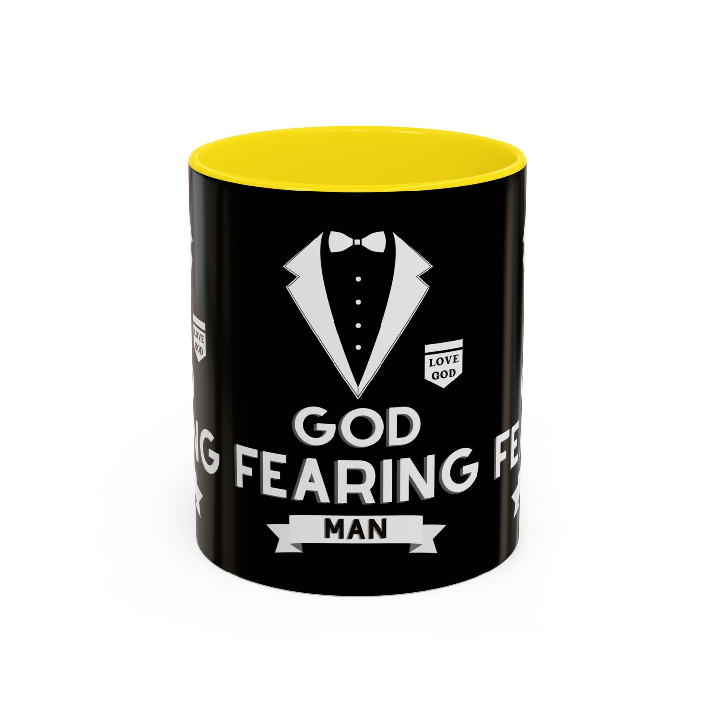 God Fearing Man Coffee Mug Inspirational Christian Gift for Him