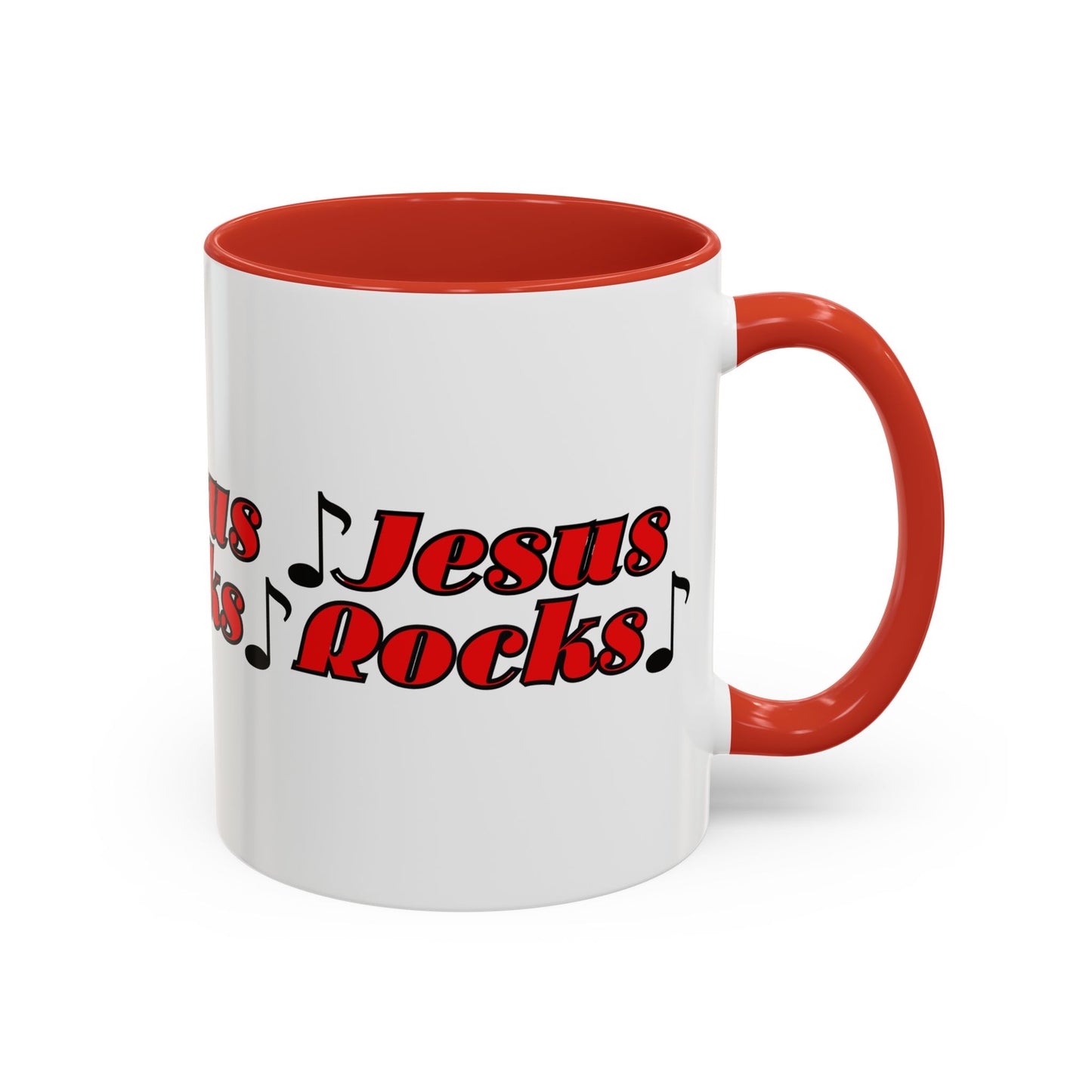 Jesus Rocks Coffee Mug Inspirational Biblical Gift for Faith Based Coffee Lovers