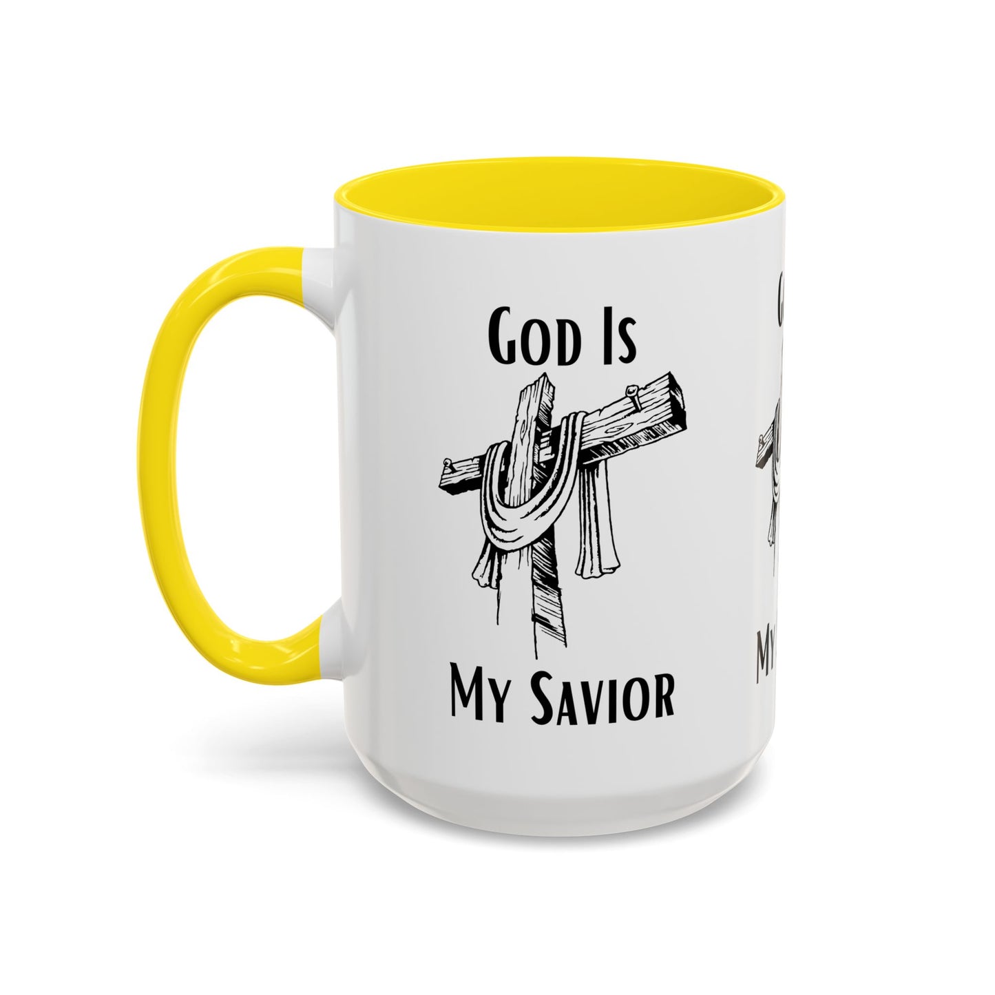 God Is My Savior Coffee Mug Inspirational Christian Gift for Faith-Based Coffee Lovers