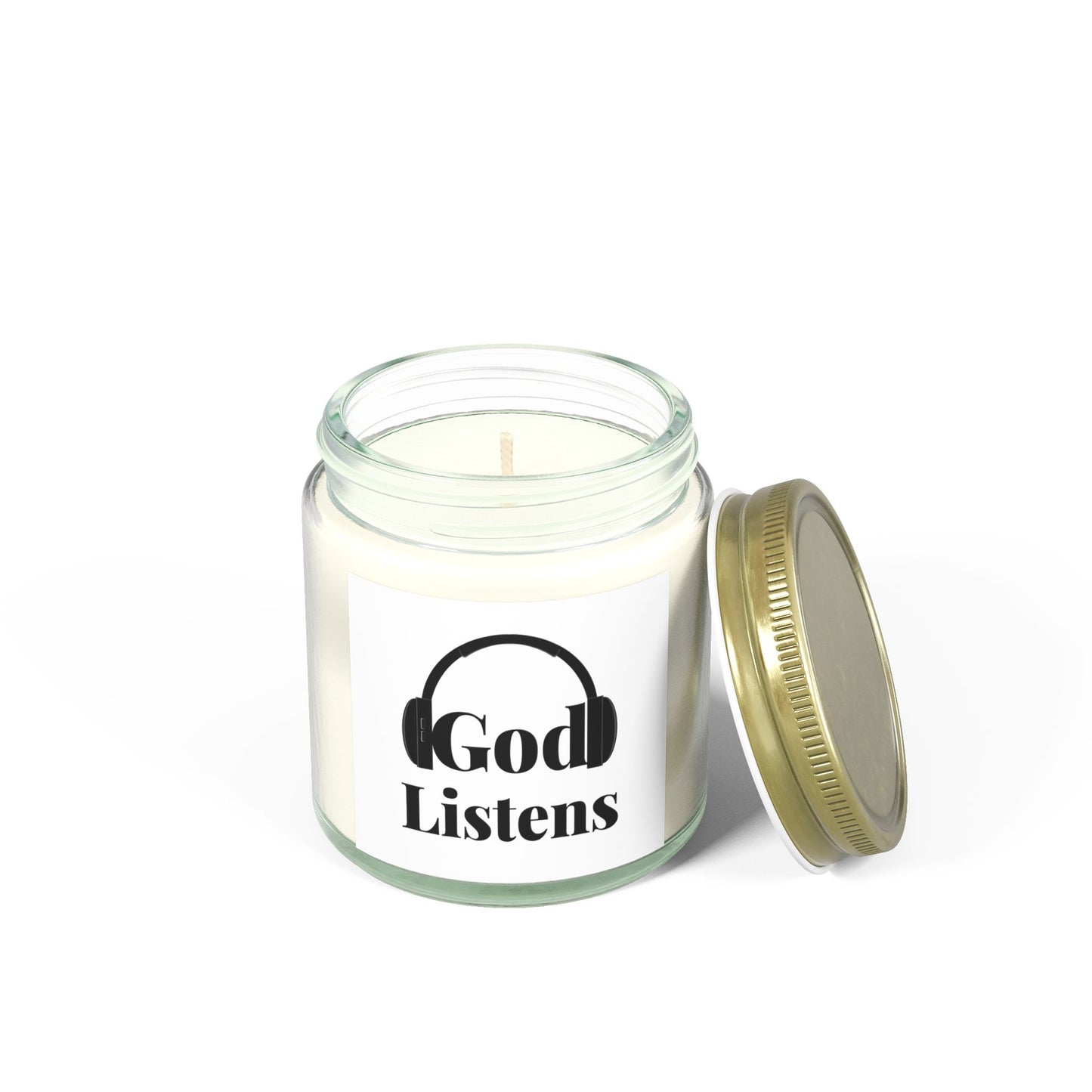 God Listens Scented Candle Faith Based Christian Gift for Him or Her