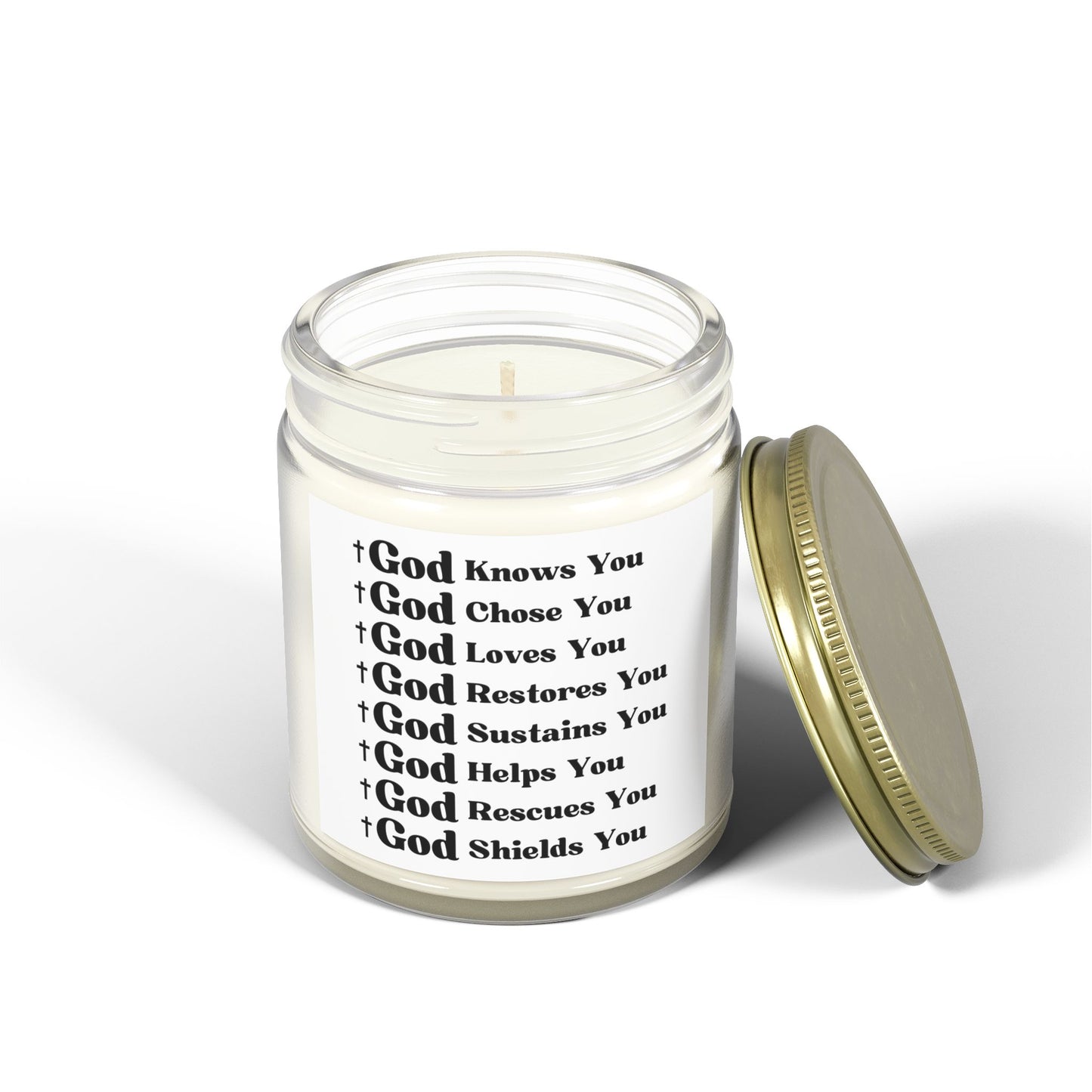 God's Love and Promises Faith-Filled Scented Candle Faith Hope And Love Christian Gift for Candle Lovers