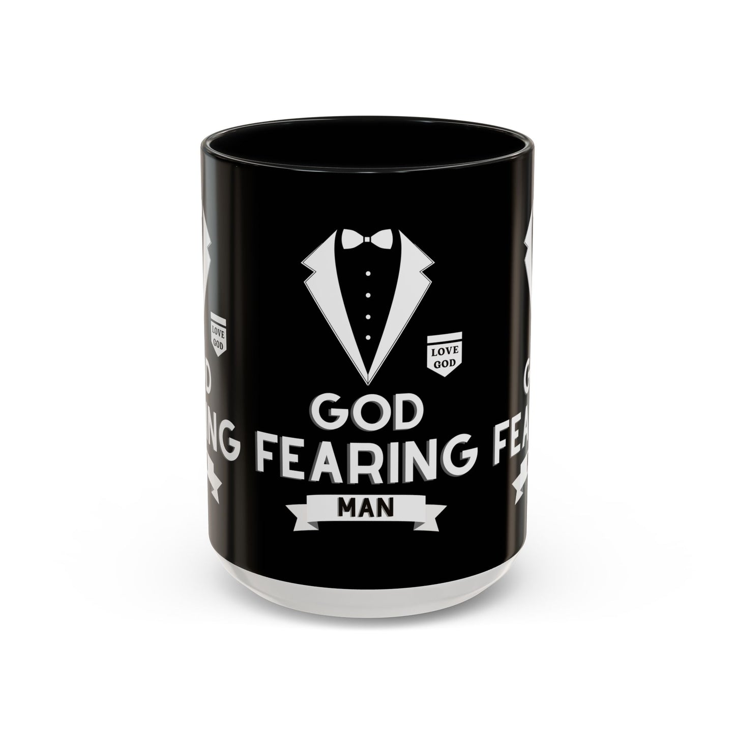 God Fearing Man Coffee Mug Inspirational Christian Gift for Him