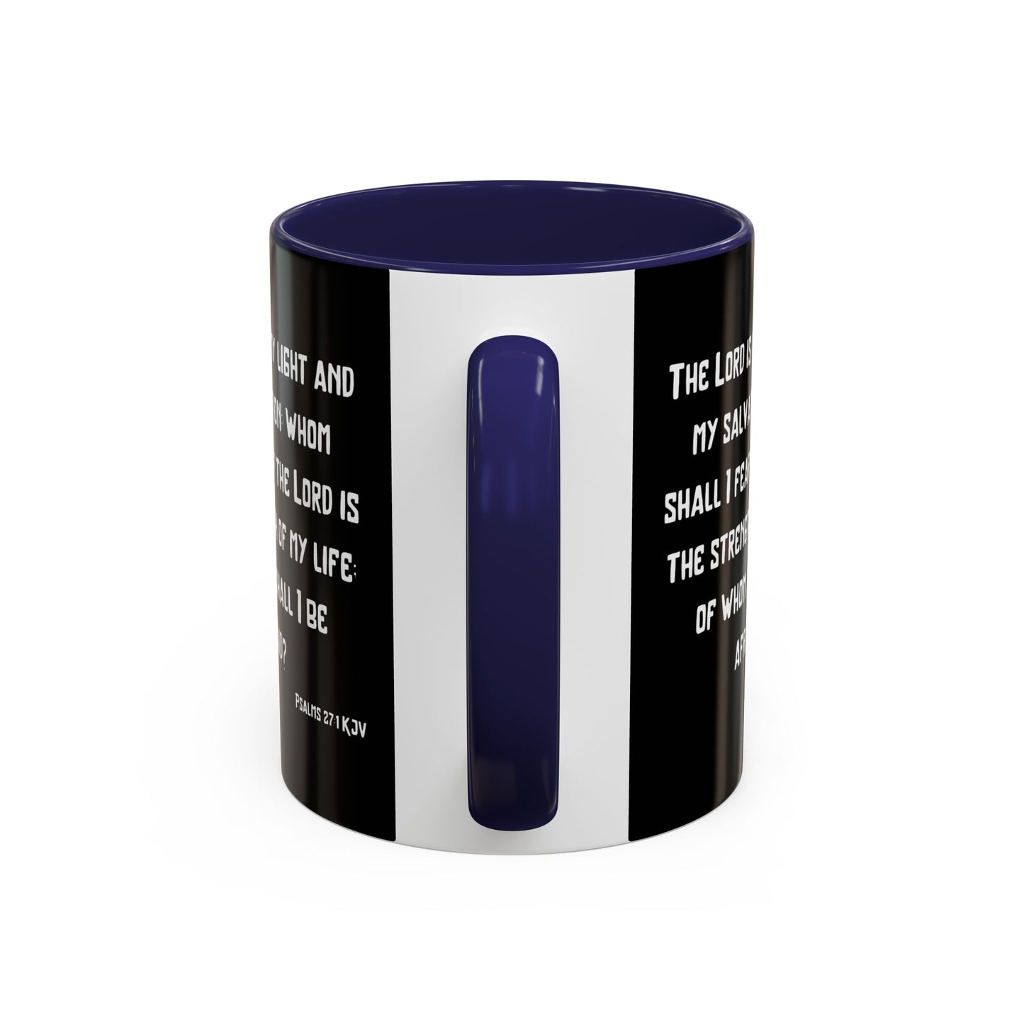 Psalms 27:1 KJV Coffee Mug The Lord is My Light and My Salvation Inspirational Christian Gift for Faith Based Coffee Lovers