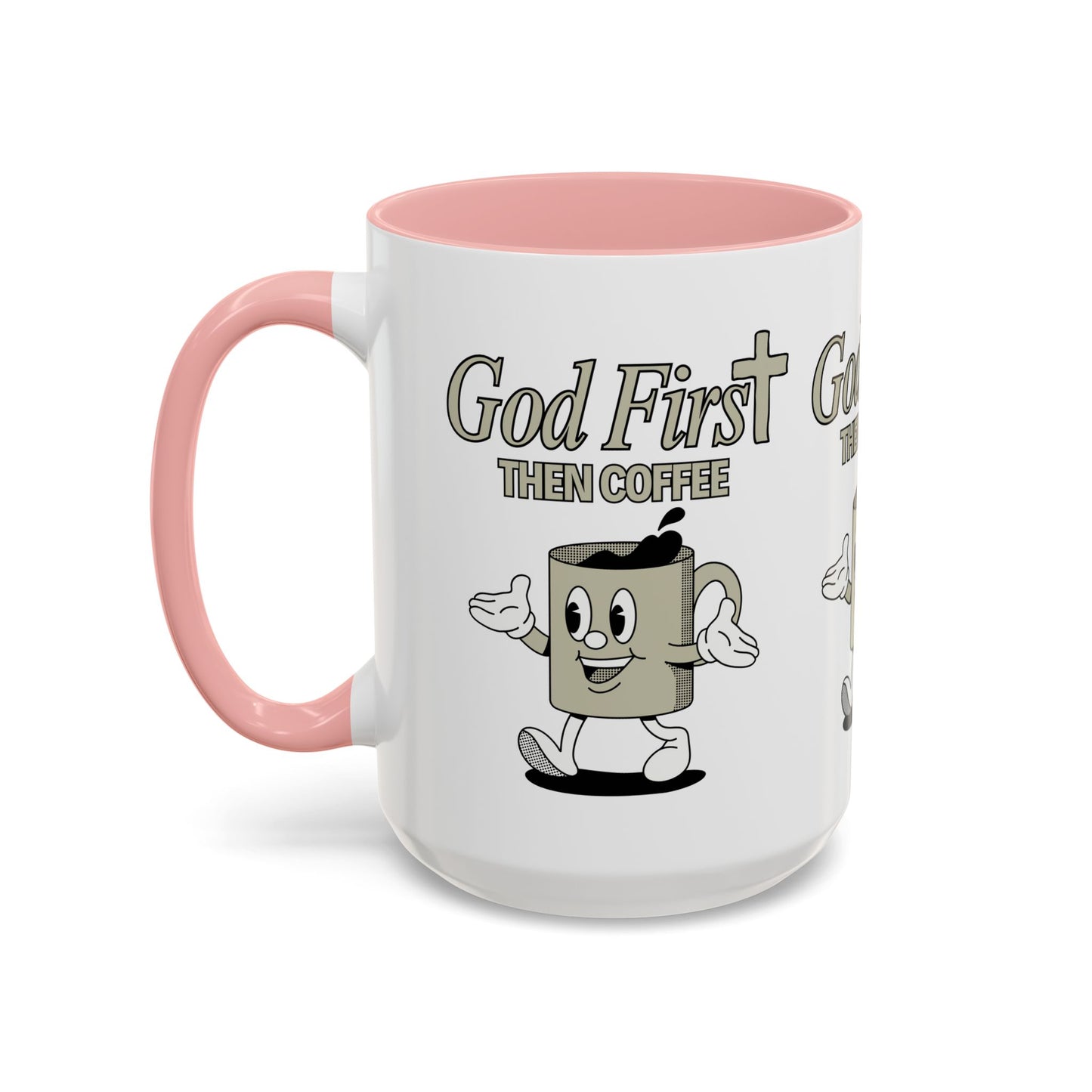 God First Then Coffee Mug Inspirational Christian Gift for Faith Based Coffee Lovers