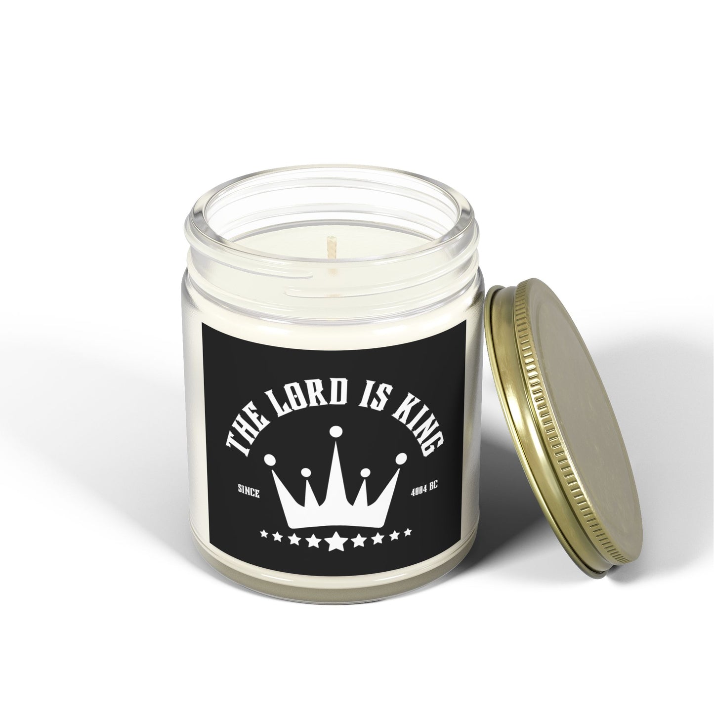 The Lord Is King Scented Candle Inspirational Christian Gift for Believers