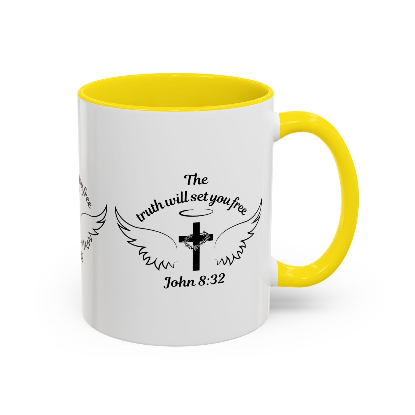 John 8:32 KJV Coffee Mug The Truth Shall Make You Free Inspirational Christian Gift