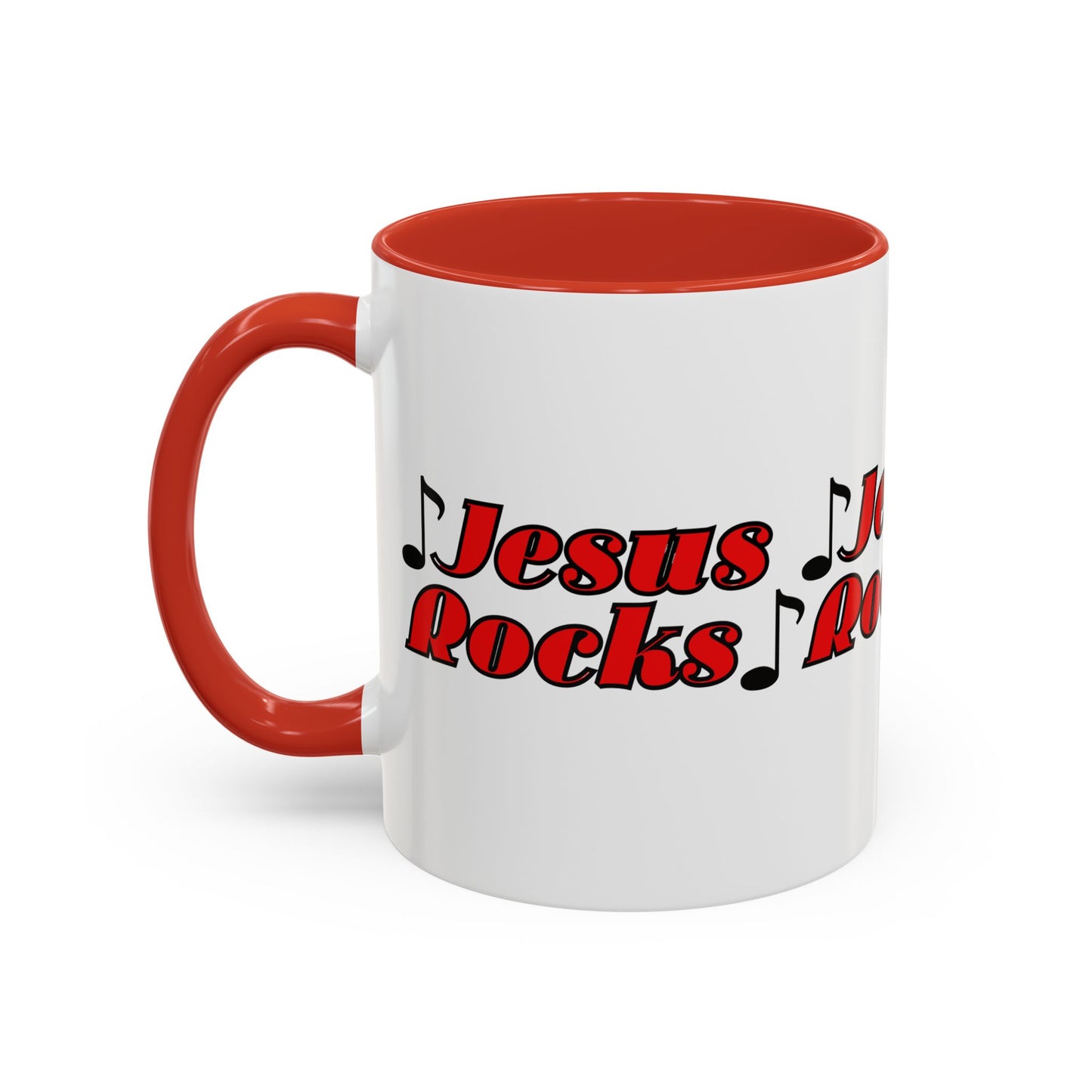 Jesus Rocks Coffee Mug Inspirational Biblical Gift for Faith Based Coffee Lovers