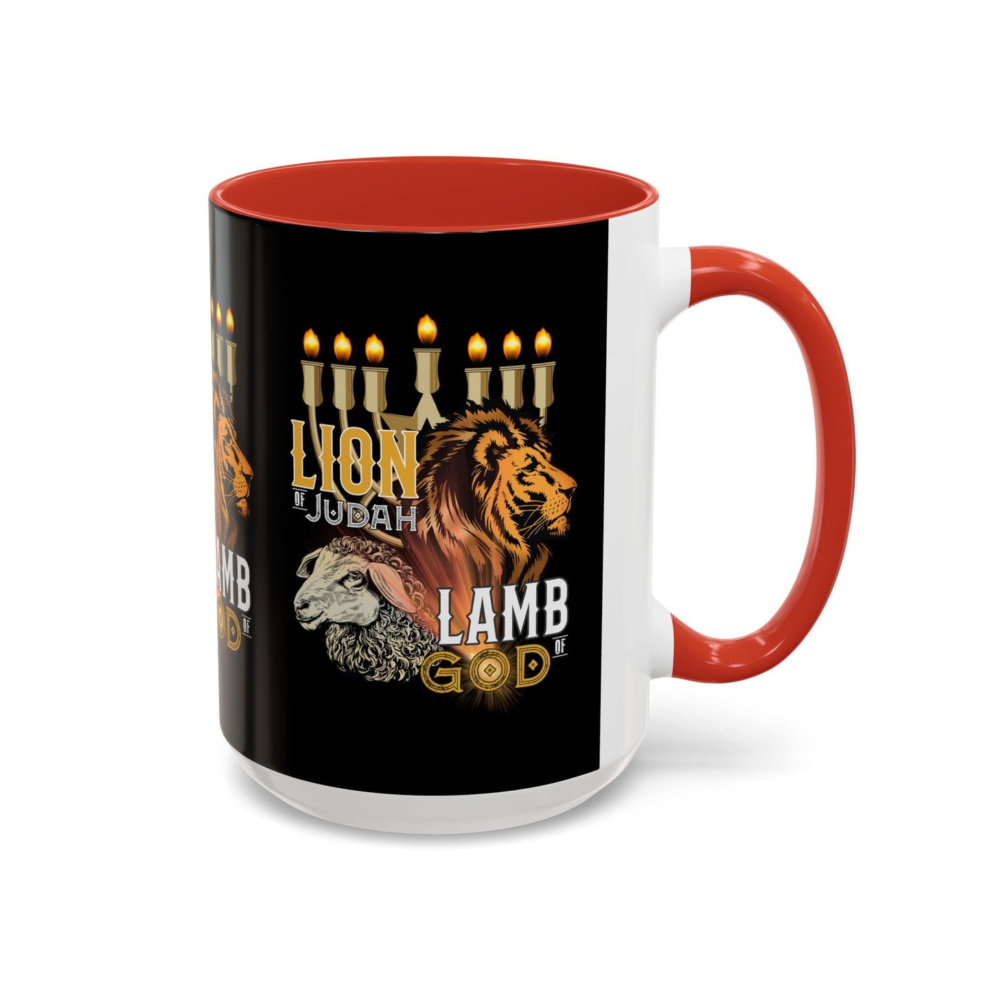 Lion of Judah, Lamb of God Coffee Mug Embrace Faith & Strength