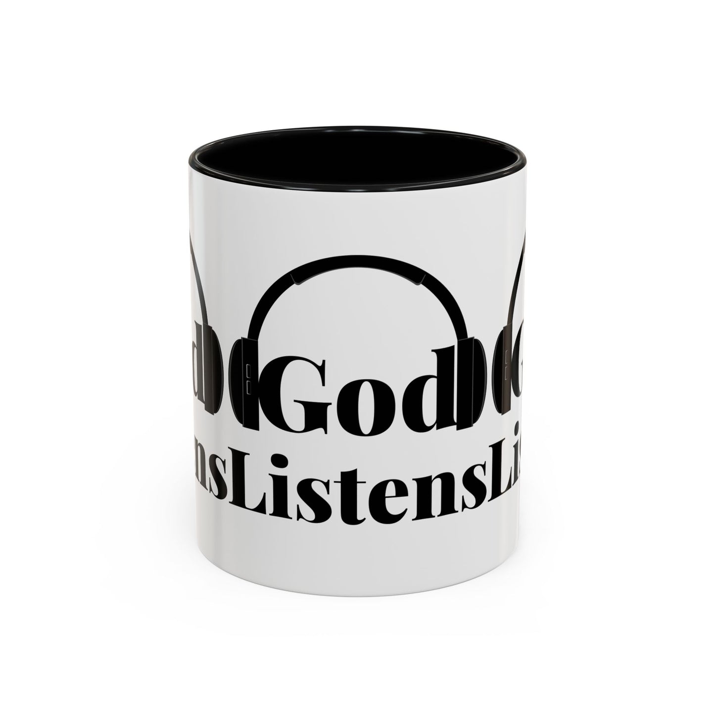 God Listens Coffee Mug Faith Based Christian Gift for Him or Her