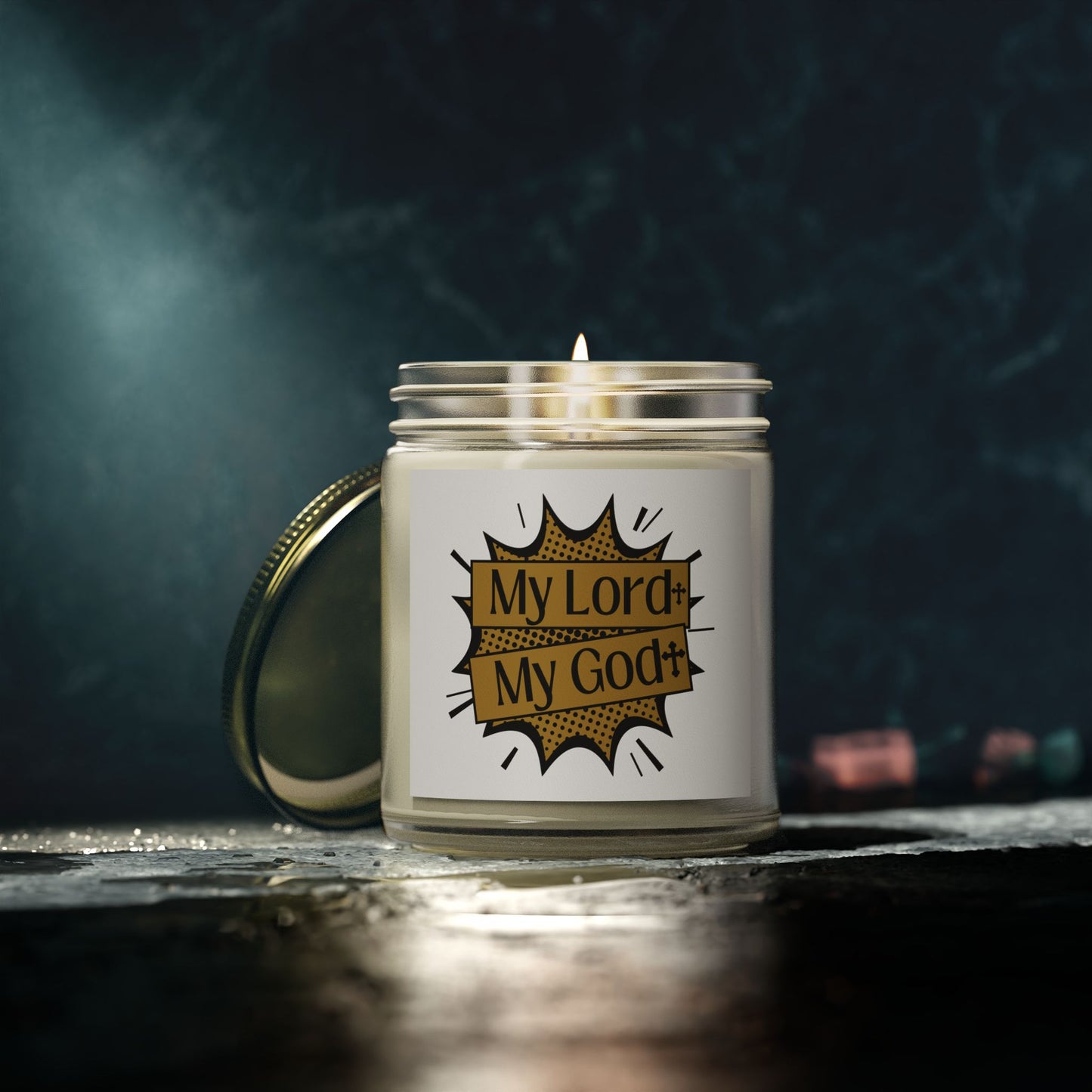 My Lord My God Scented Candle Faith Based Christian Gift for Believers