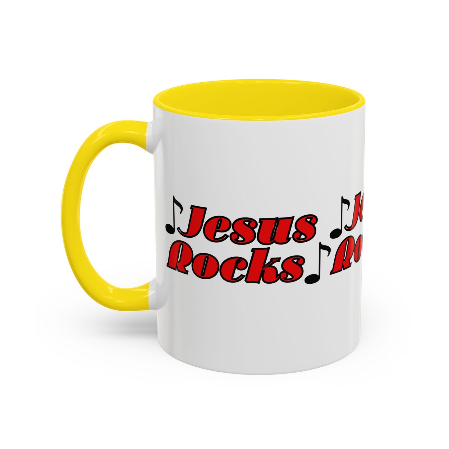 Jesus Rocks Coffee Mug Inspirational Biblical Gift for Faith Based Coffee Lovers