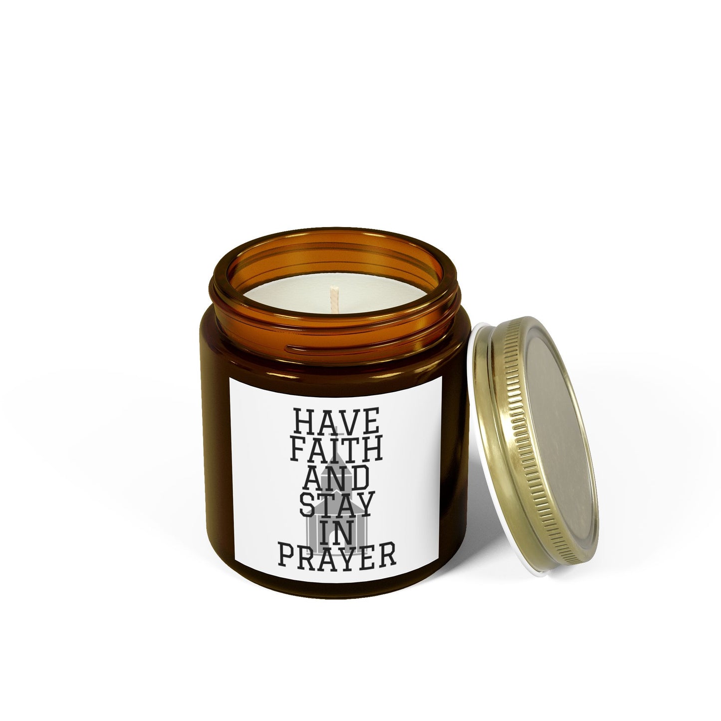 Have Faith And Stay In Prayer Scented Candle Inspirational Christian Gift for Faith-Based Candle Lovers