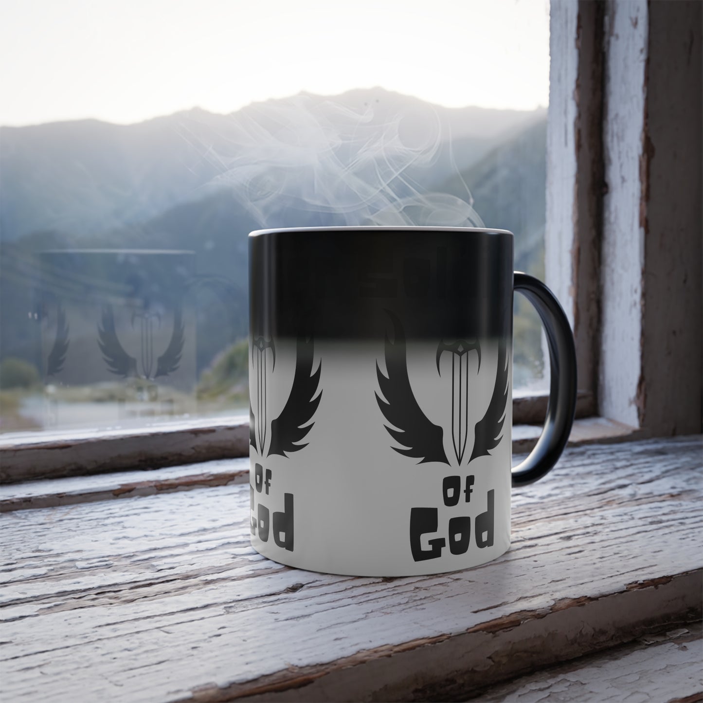 Soldier of God Color Morphing Coffee Mug Inspirational Christian Gift for Faith-Based Living