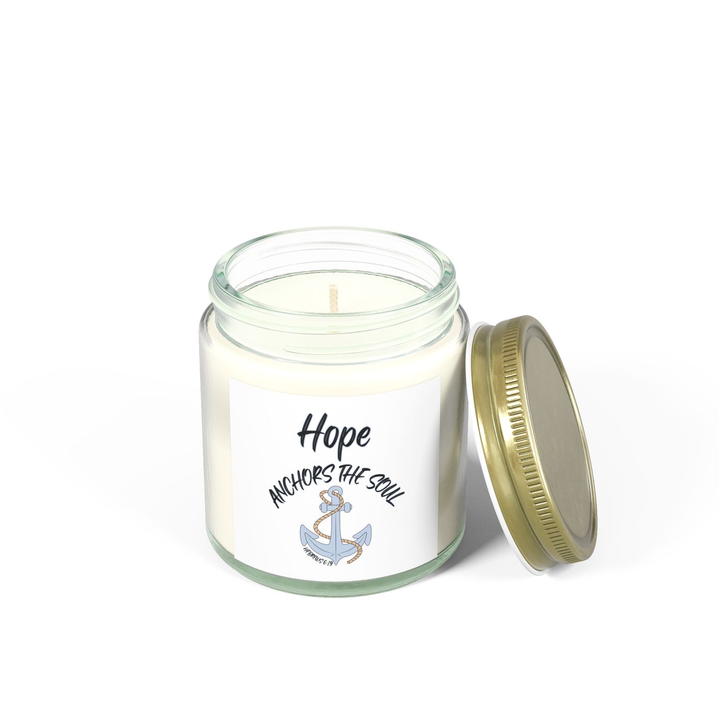 Hebrews 6:19 KJV Scented Candle Anchor of Hope and Faith Biblical Gift for Believers